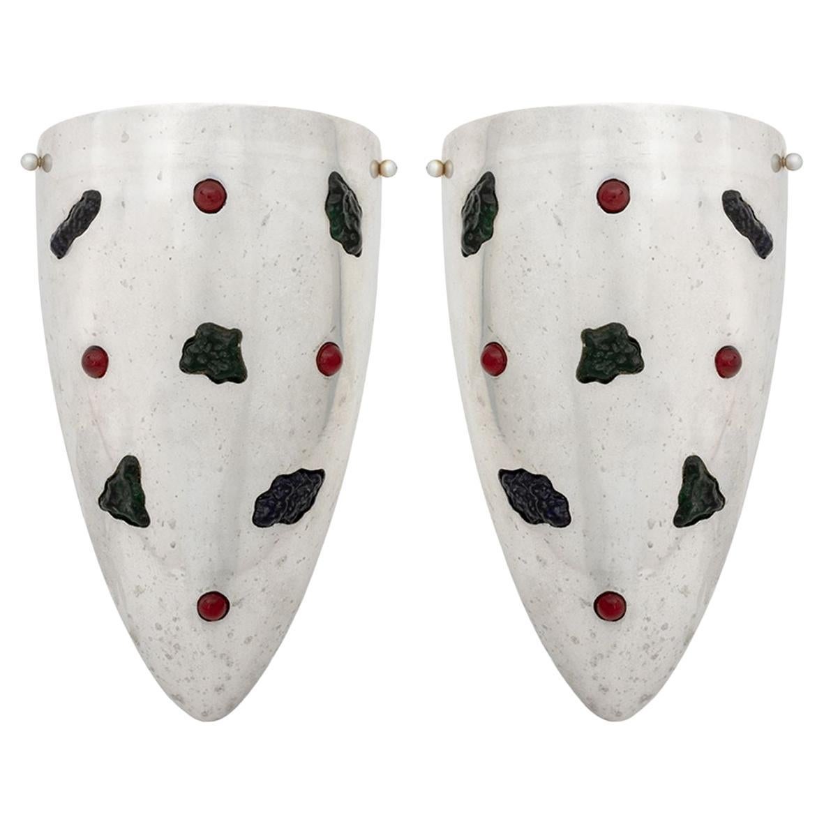 Uccello di Fuoco "Reflex" Model E Sconces, Pair For Sale