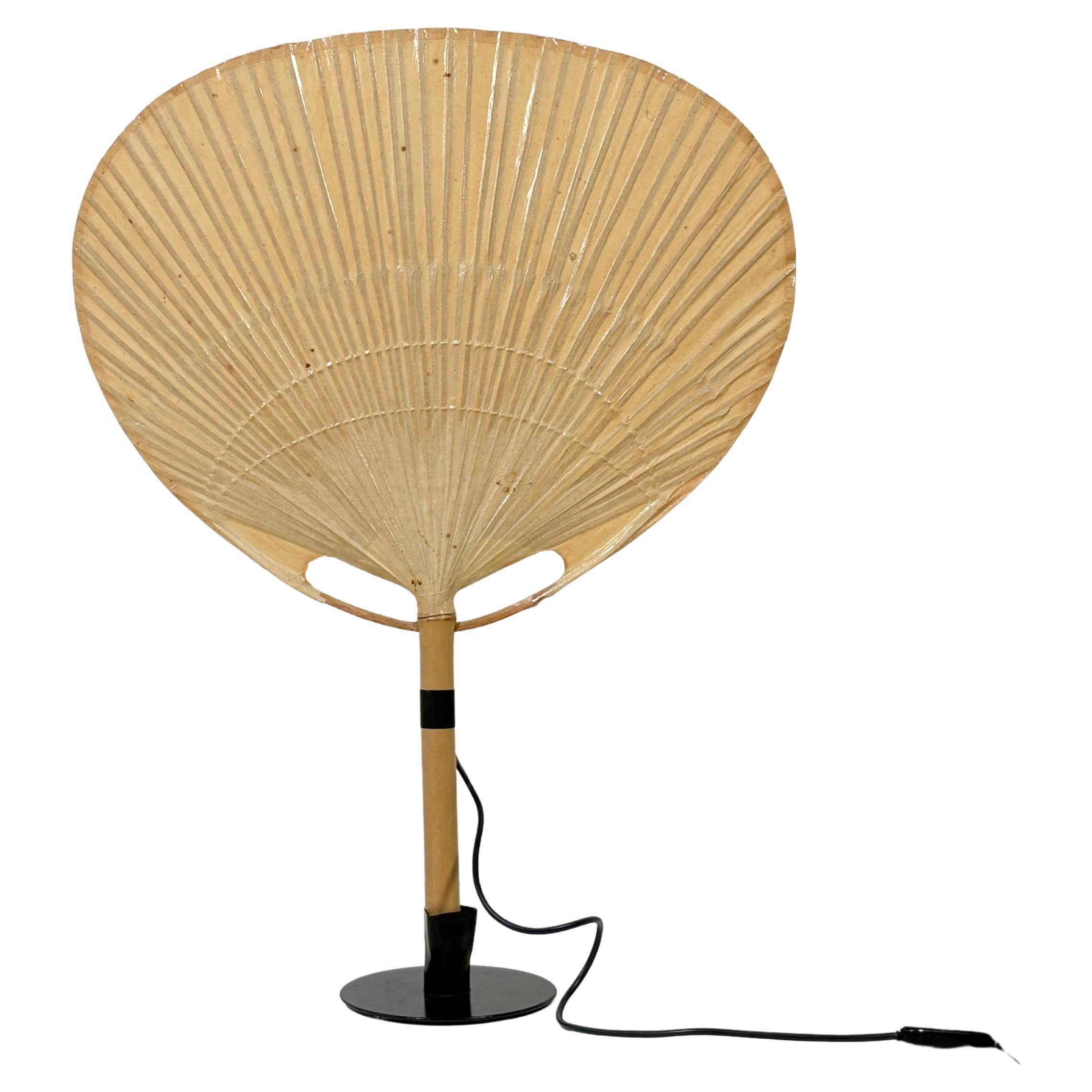 Pre-owned M Design Uchiwa Desk Or Wall Lamp Designed By Ingo Maurer For  1973 In Sand