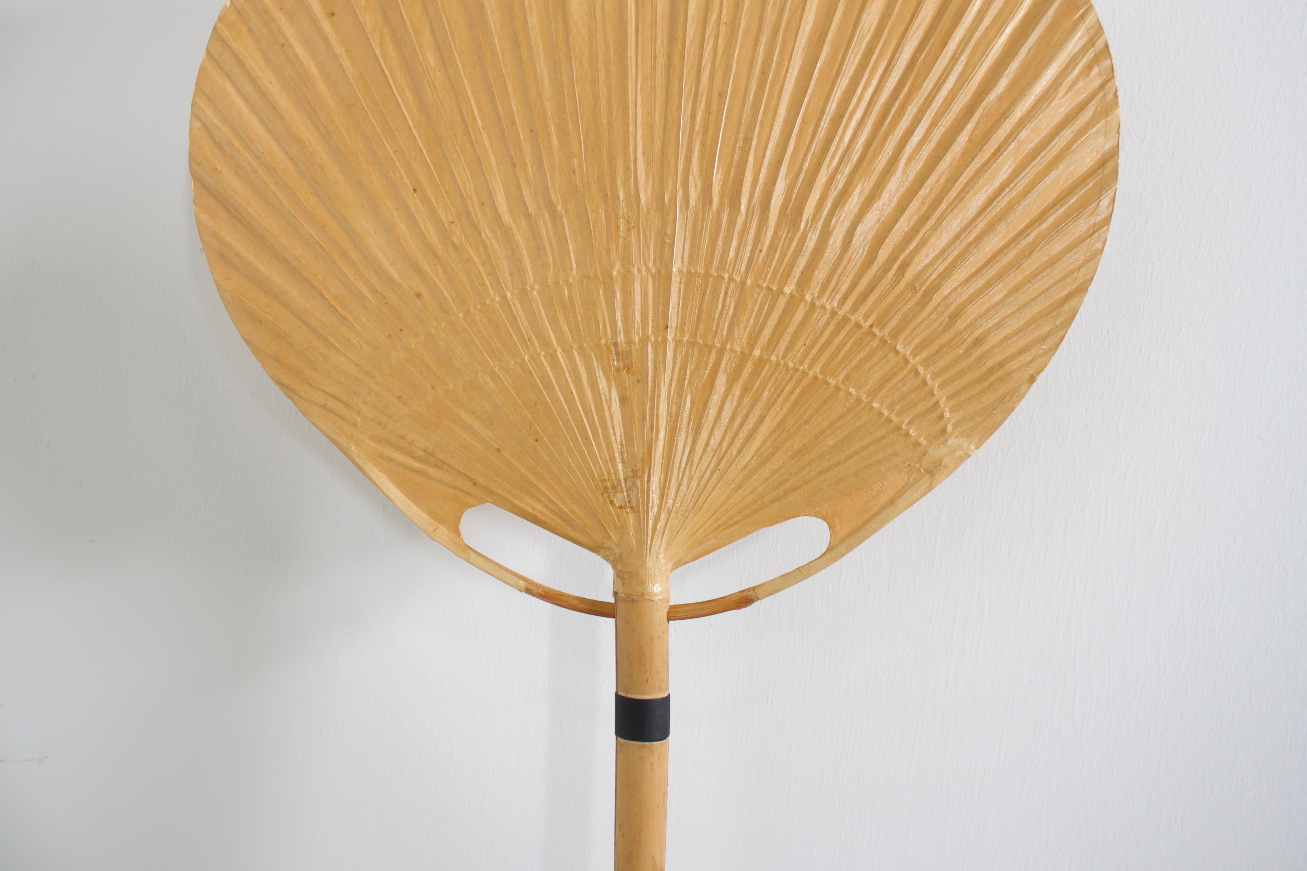 Japonisme Uchiwa Fan Wall Lamp by Ingo Maurer, 1974