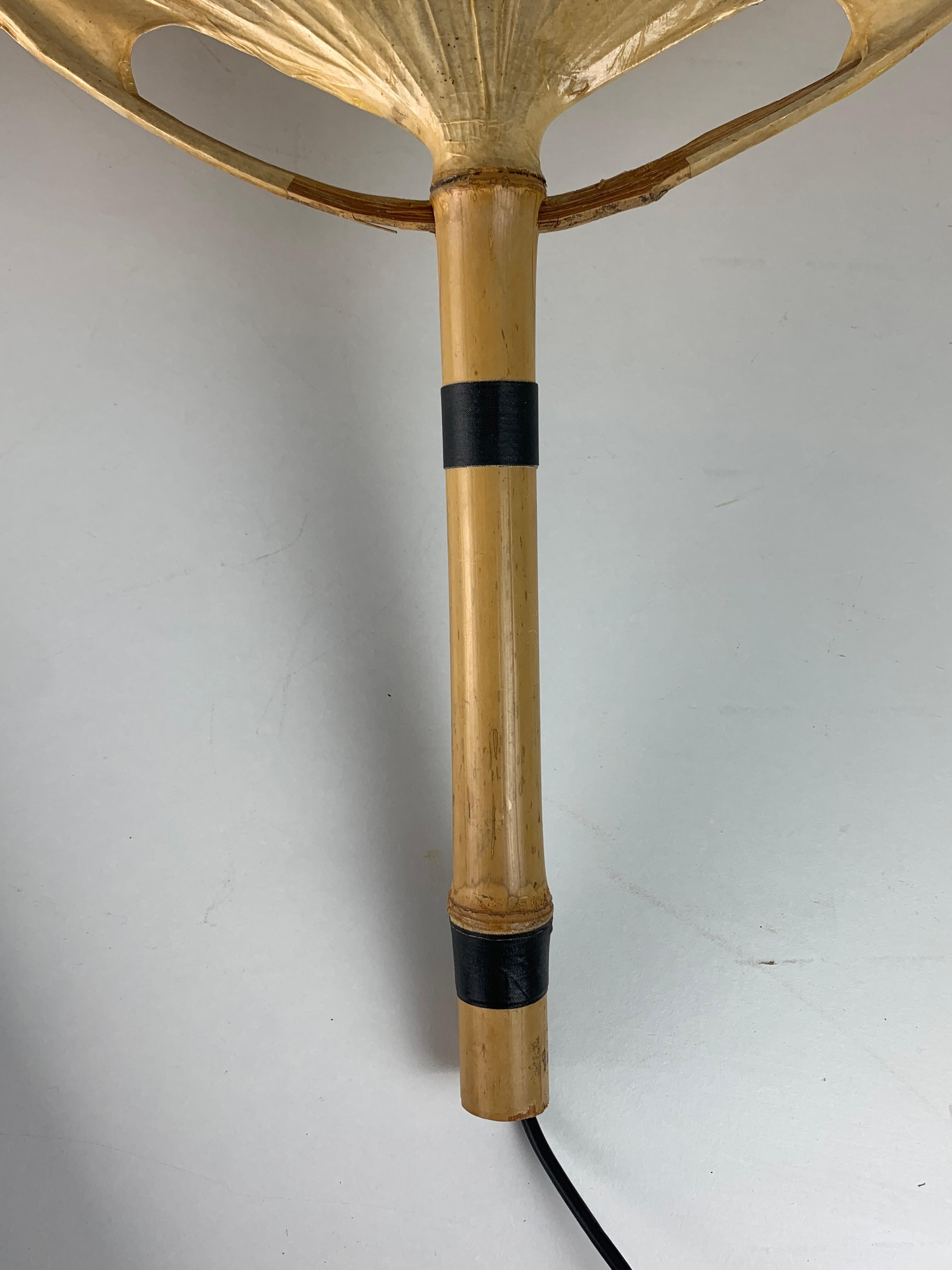 Lampada da parete a ventaglio Uchiwa di Ingo Maurer per Design M, anni '70 3