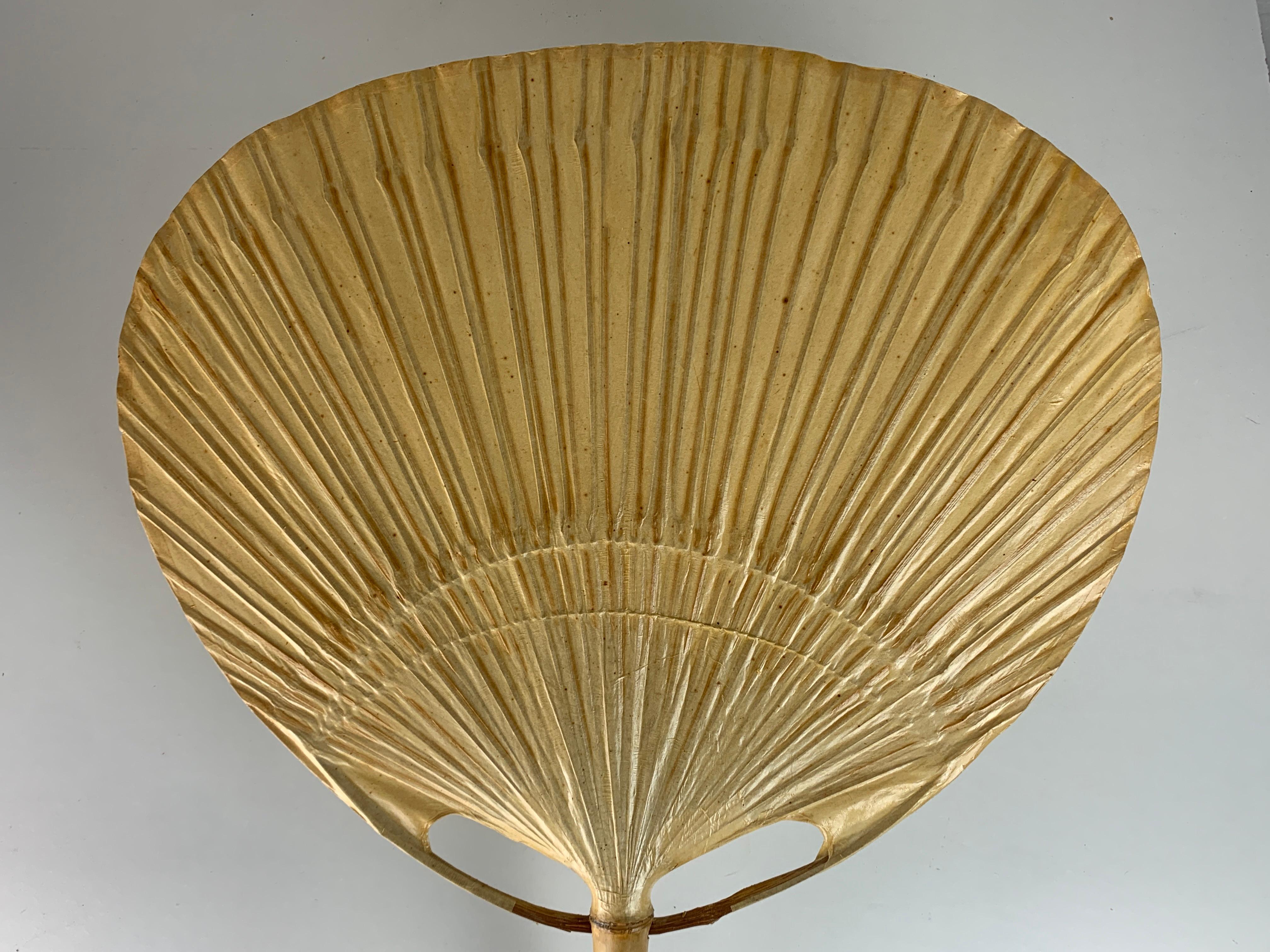 Lampada da parete a ventaglio Uchiwa di Ingo Maurer per Design M, anni '70 4