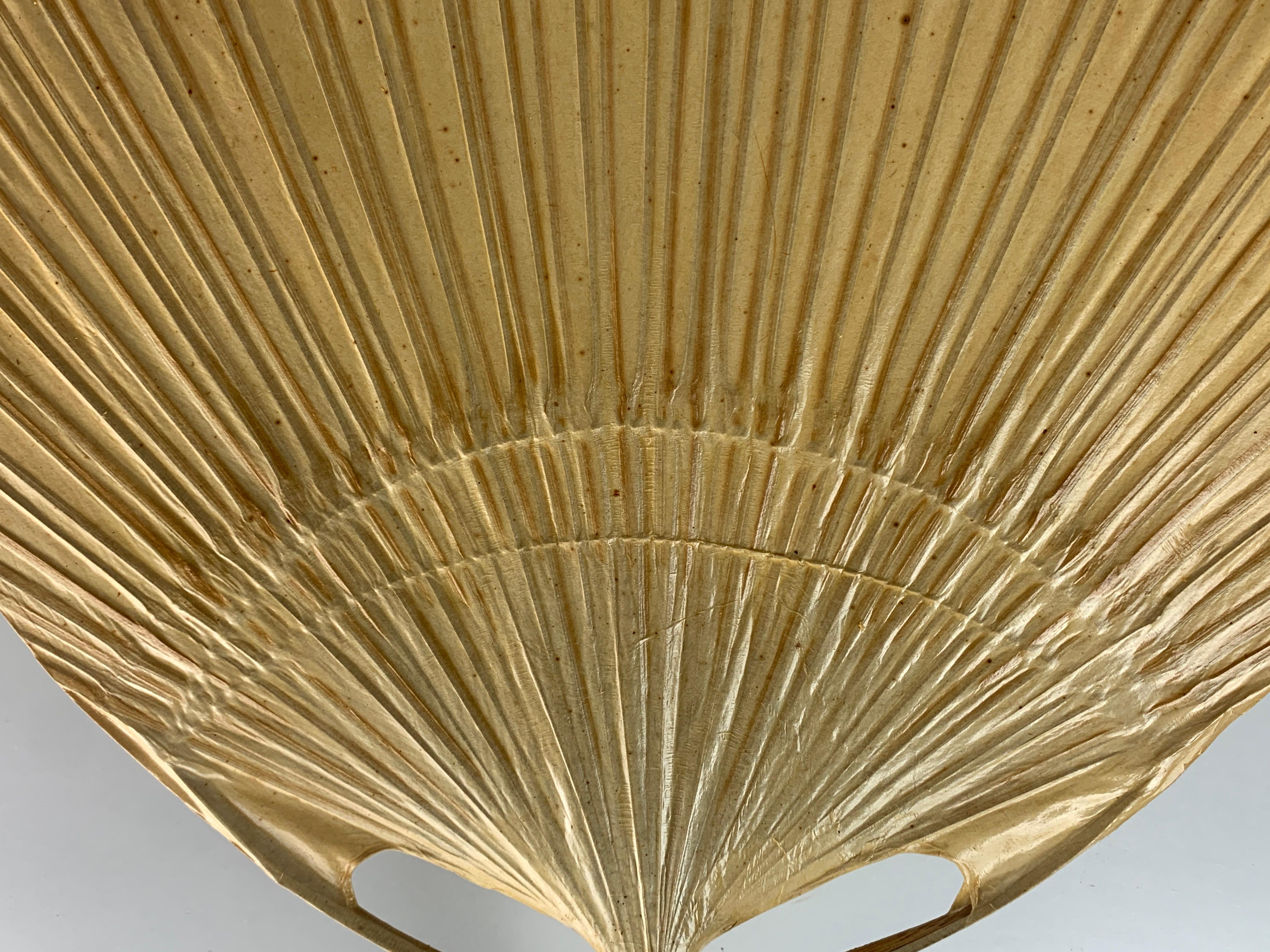Lampada da parete a ventaglio Uchiwa di Ingo Maurer per Design M, anni '70 5