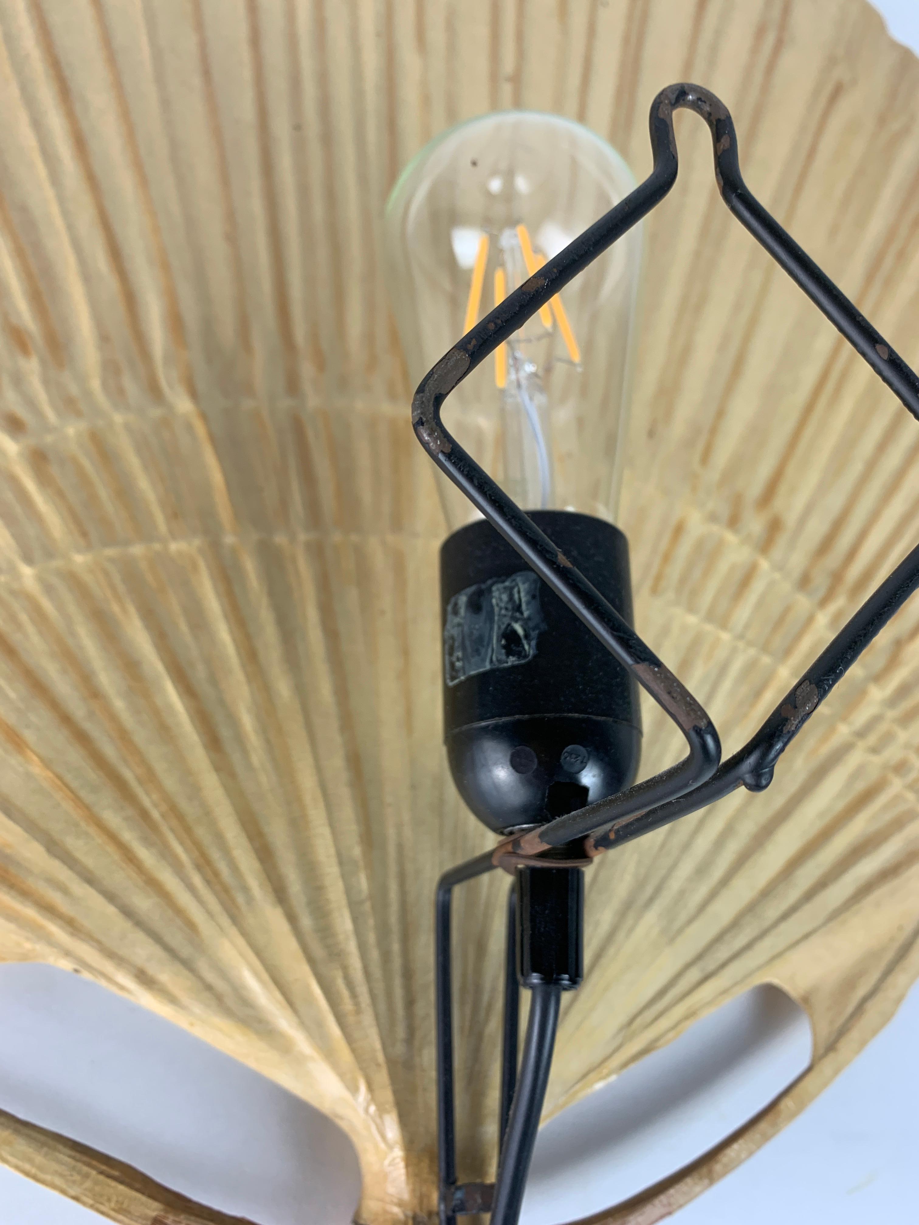 Lampada da parete a ventaglio Uchiwa di Ingo Maurer per Design M, anni '70 11