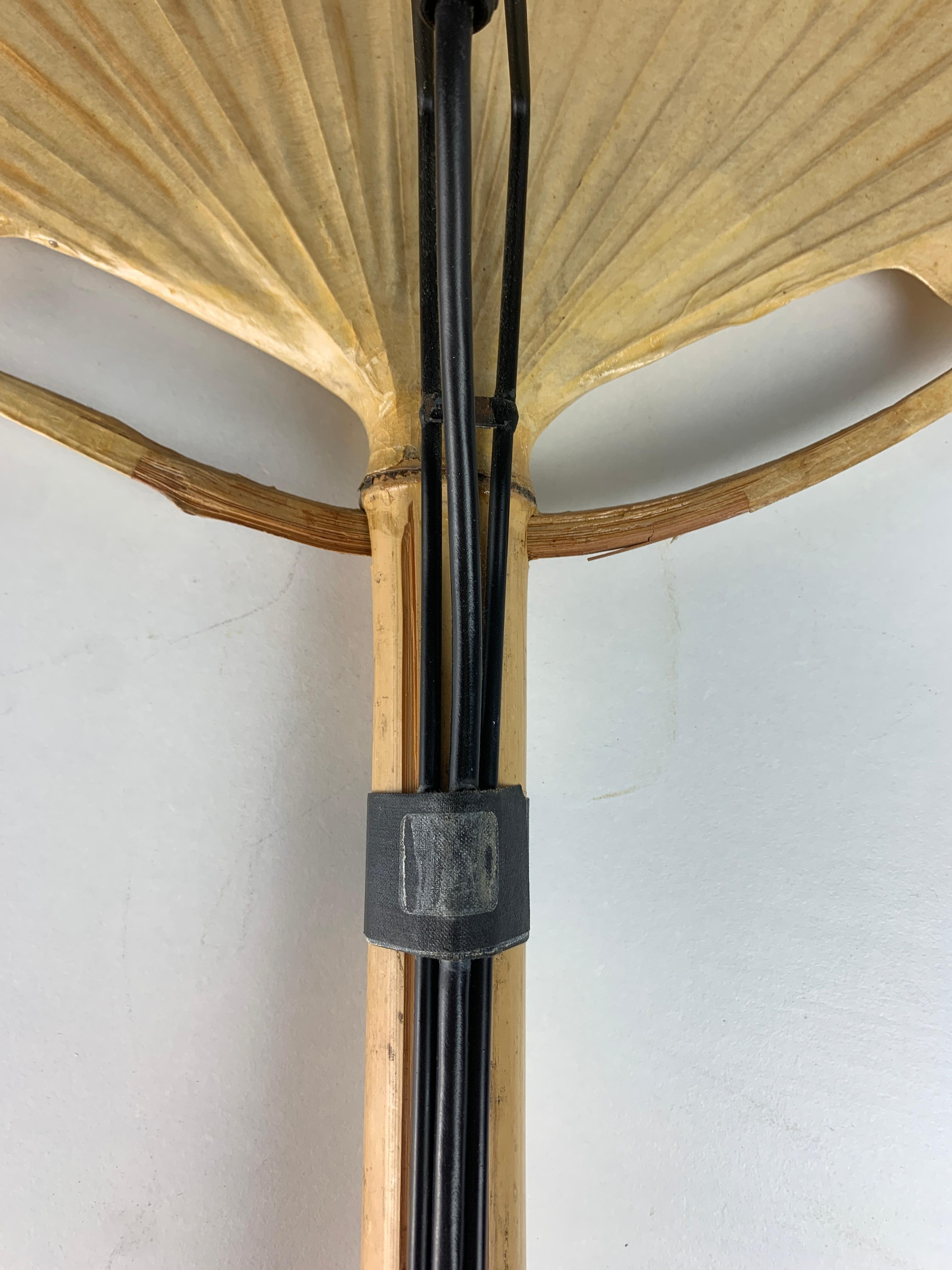 Lampada da parete a ventaglio Uchiwa di Ingo Maurer per Design M, anni '70 12