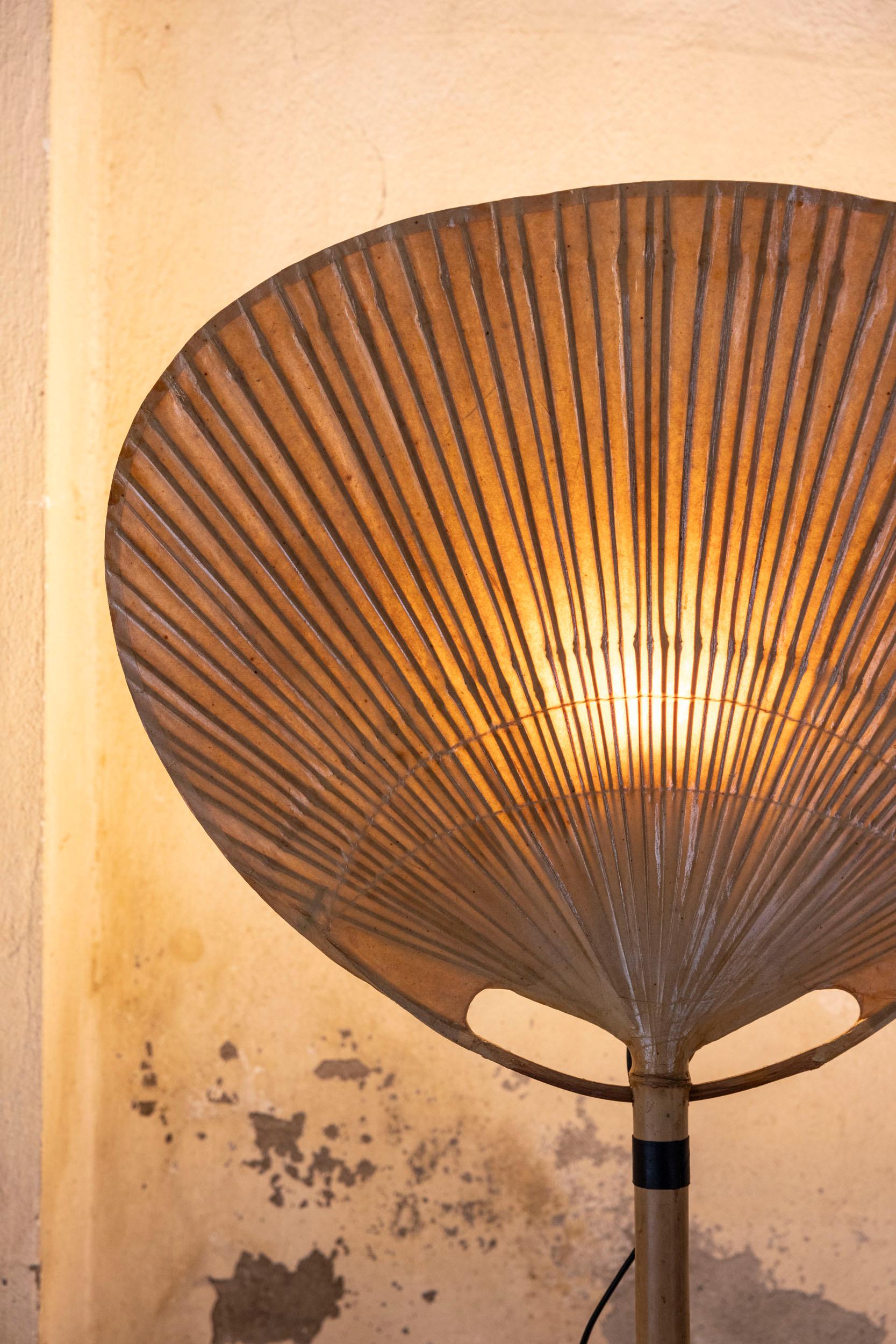 Bamboo Uchiwa lamp designed by Ingo Maurer