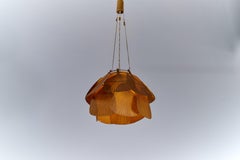 Uchiwa Series Chandelier by Ingo Maurer for Design M, Germany, 1970's