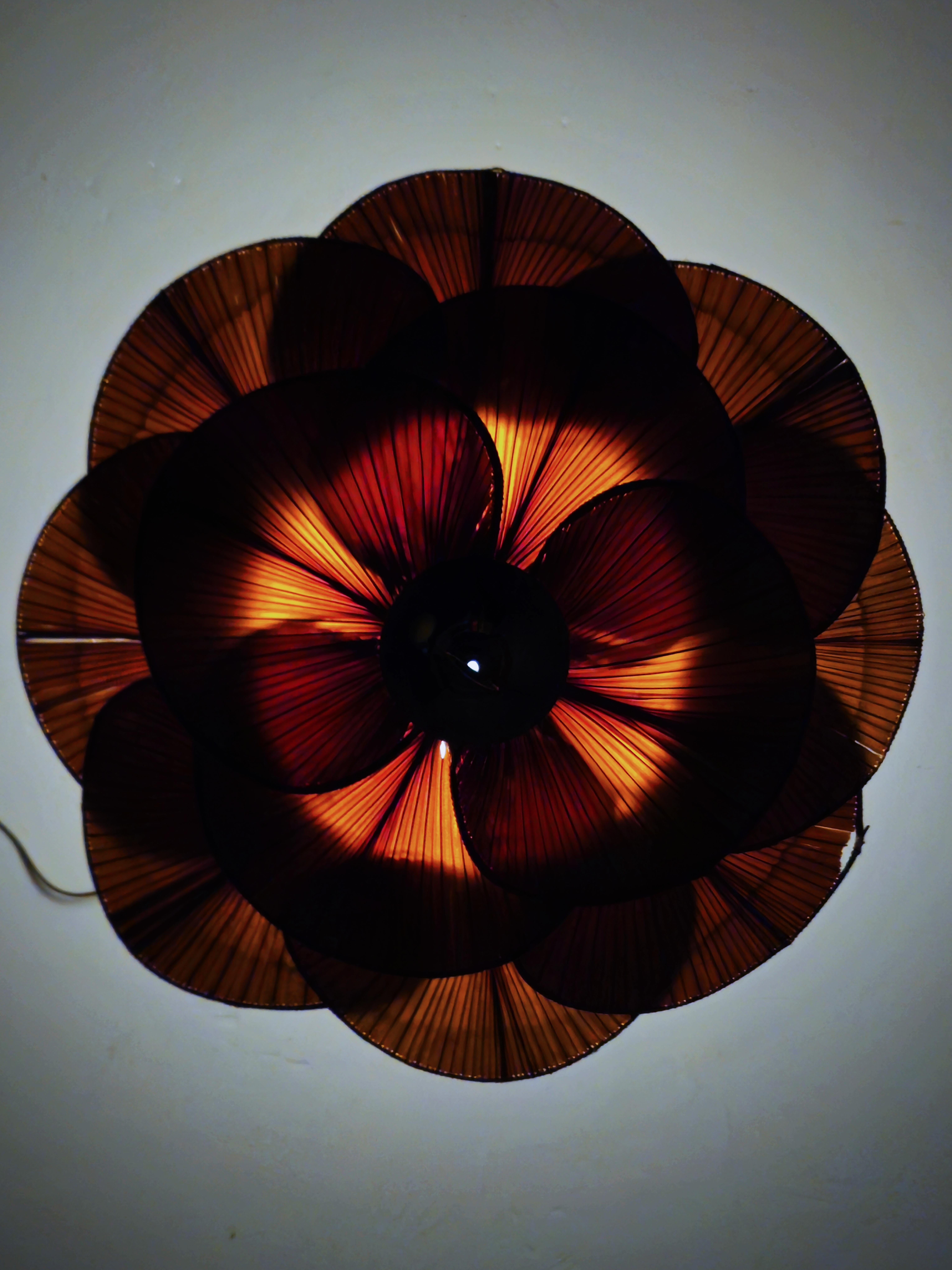 Mid-20th Century Uchiwa style Miranda AB table lamp, Sweden, 1960s For Sale