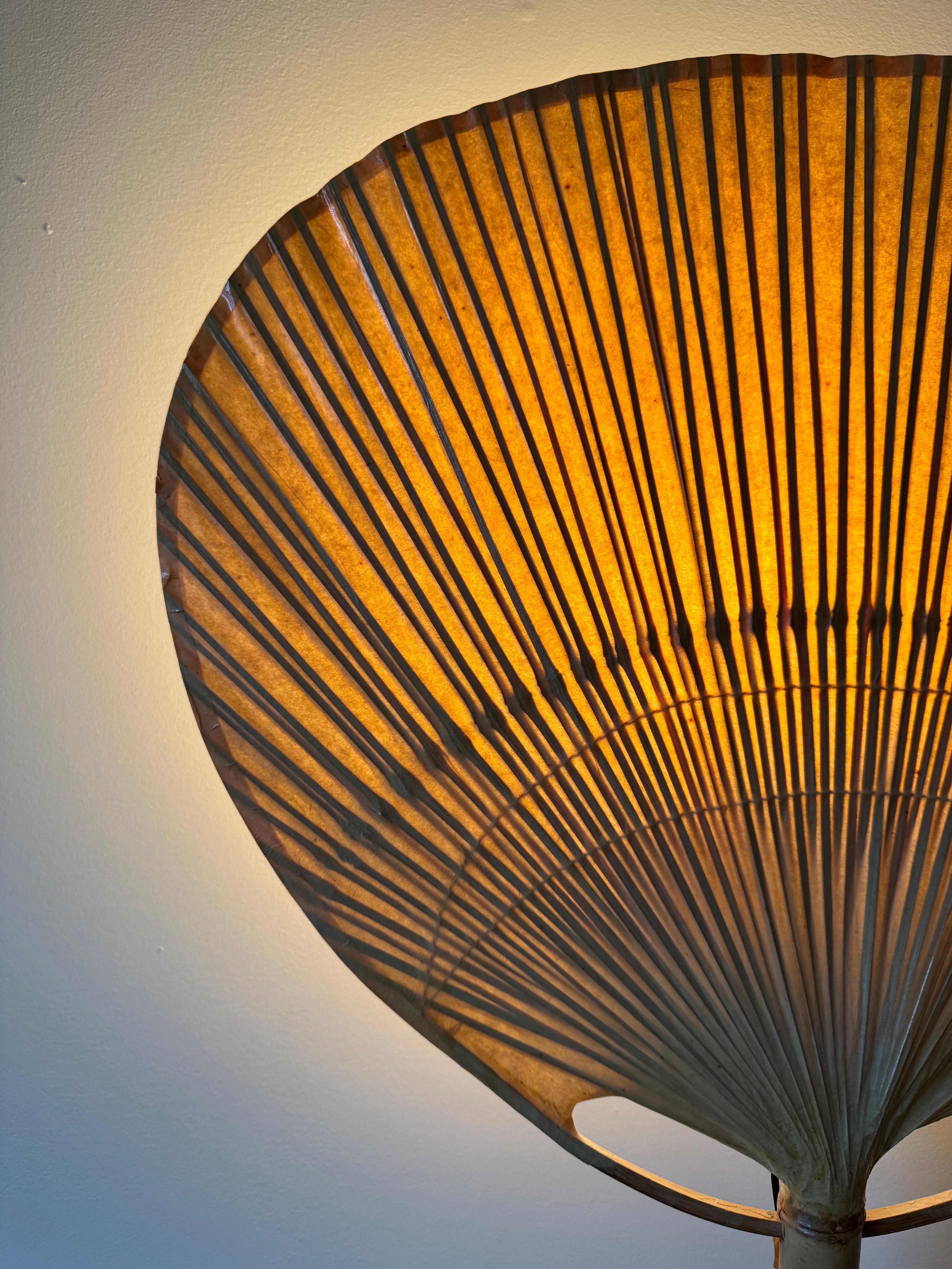 Bambù Lampada da parete Uchiwa (Modello III) di Ingo Maurer per Design M. in vendita