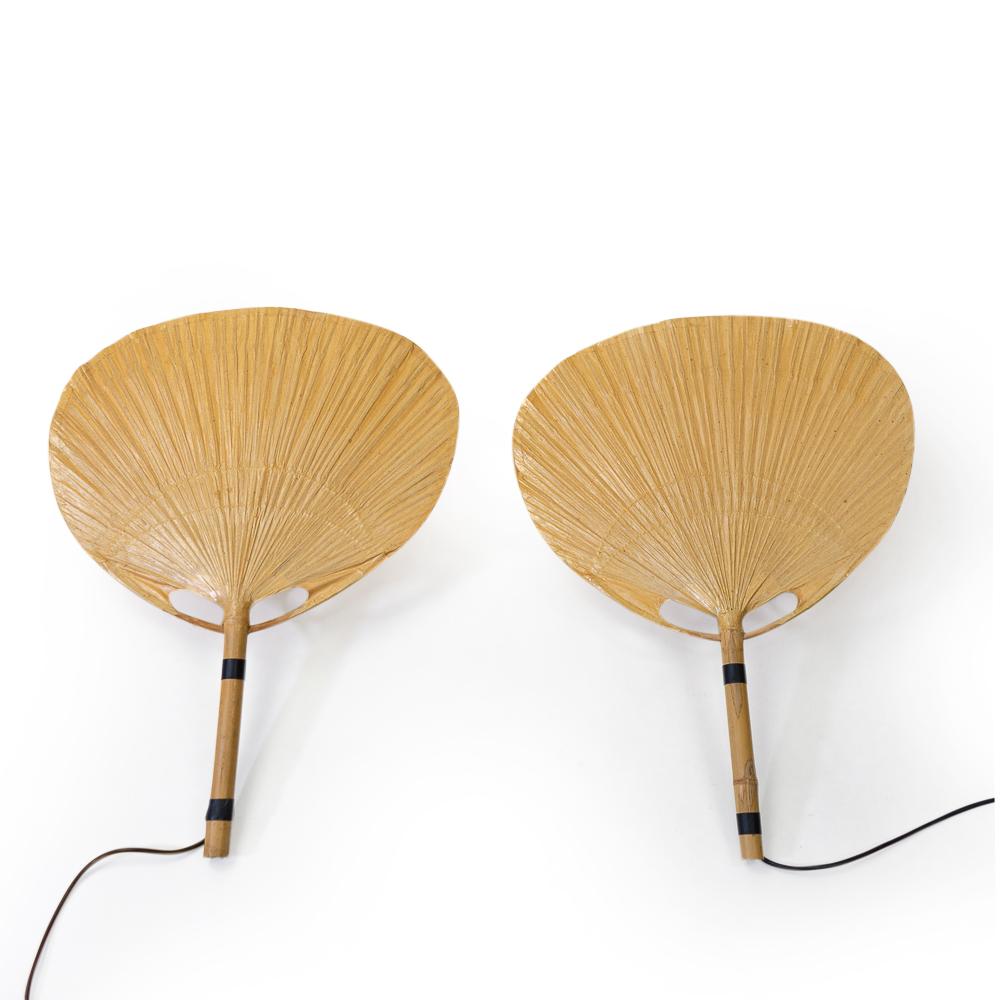 German Uchiwa Wall Lamps by Ingo Maurer for Design M, 1970s