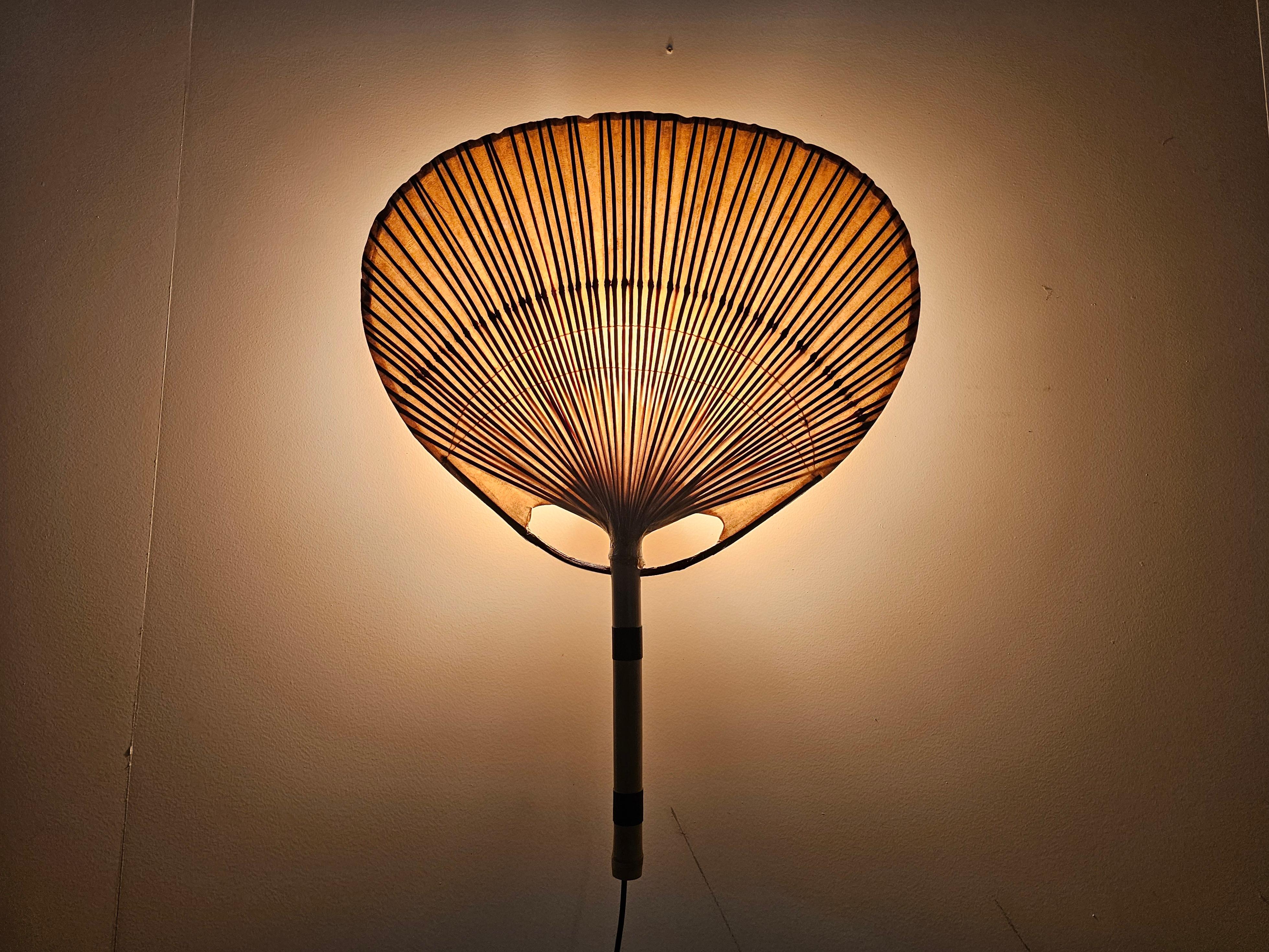 European Uchiwa Wall Light by Ingo Maurer for M Design, Germany, 1970s
