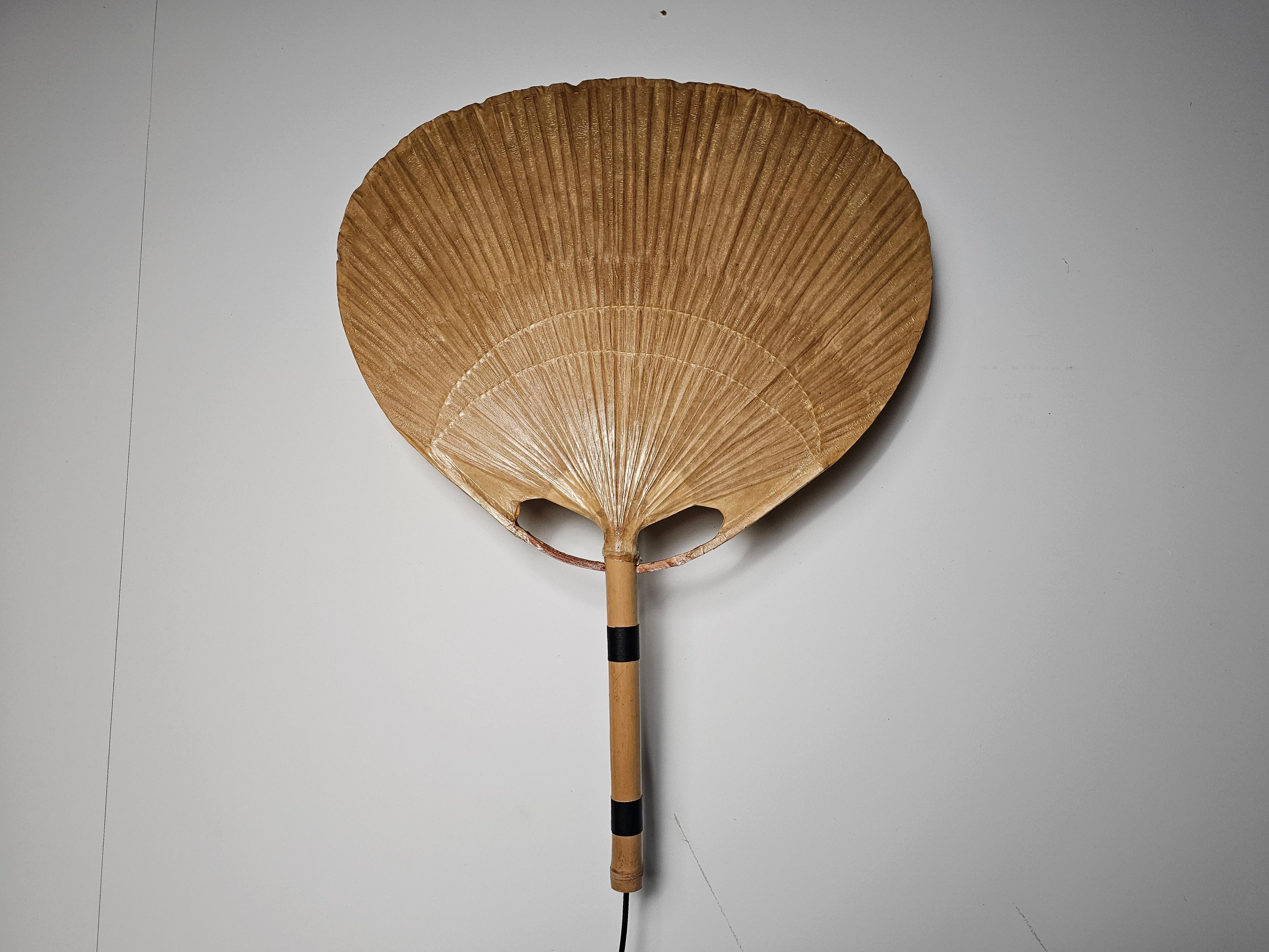 Uchiwa Wall Light by Ingo Maurer for M Design, Germany, 1970s In Good Condition In amstelveen, NL