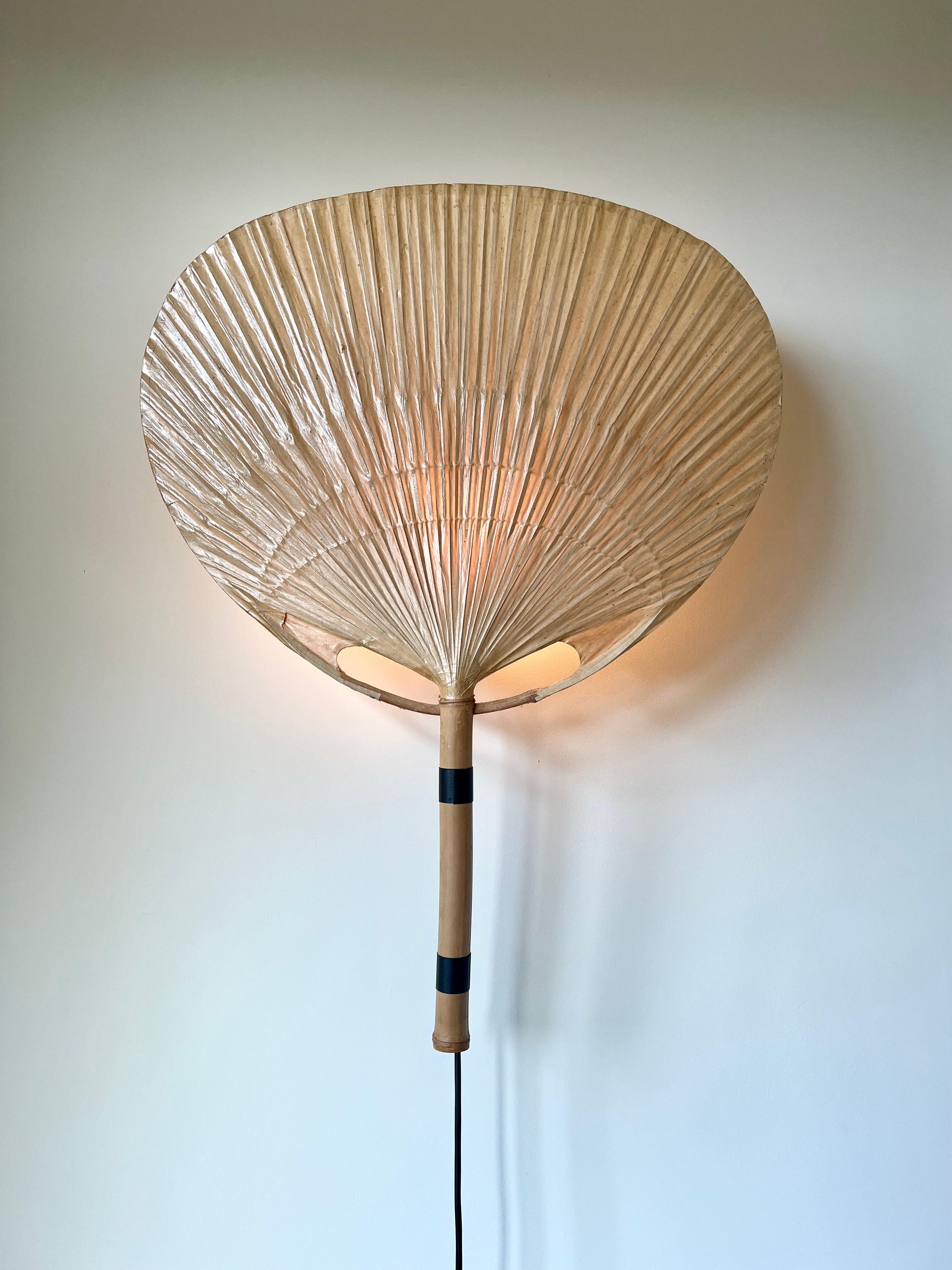 Uchiwa wall light by Ingo Maurer for M-Design, Germany 1970s For Sale 1