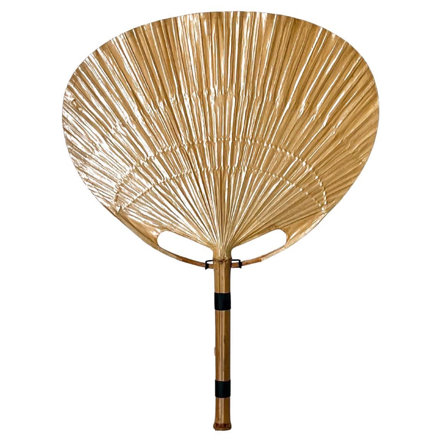 Vintage Bamboo Uchiwa Wall Lamp by Ingo Maurer For Sale at 1stDibs