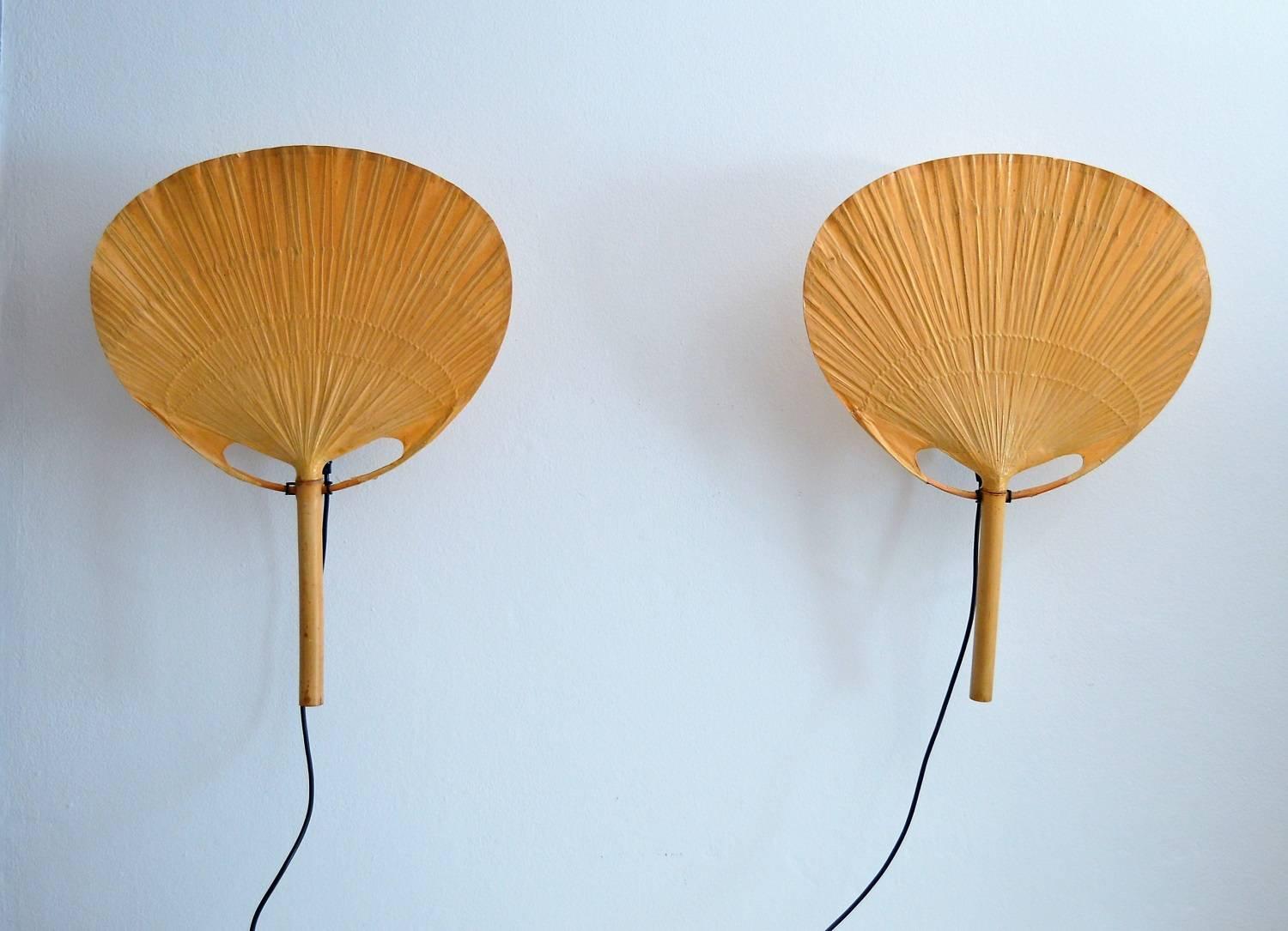 Uchiwa Wall Sconce by Ingo Maurer, 1973, Set of Two 3