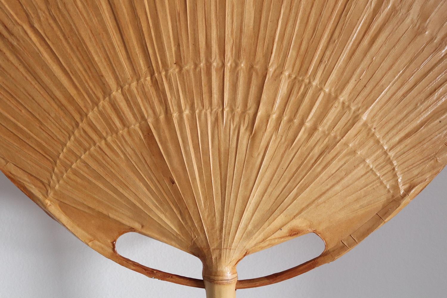 Uchiwa Wall Sconce by Ingo Maurer, Germany, 1973 In Fair Condition In Morazzone, Varese