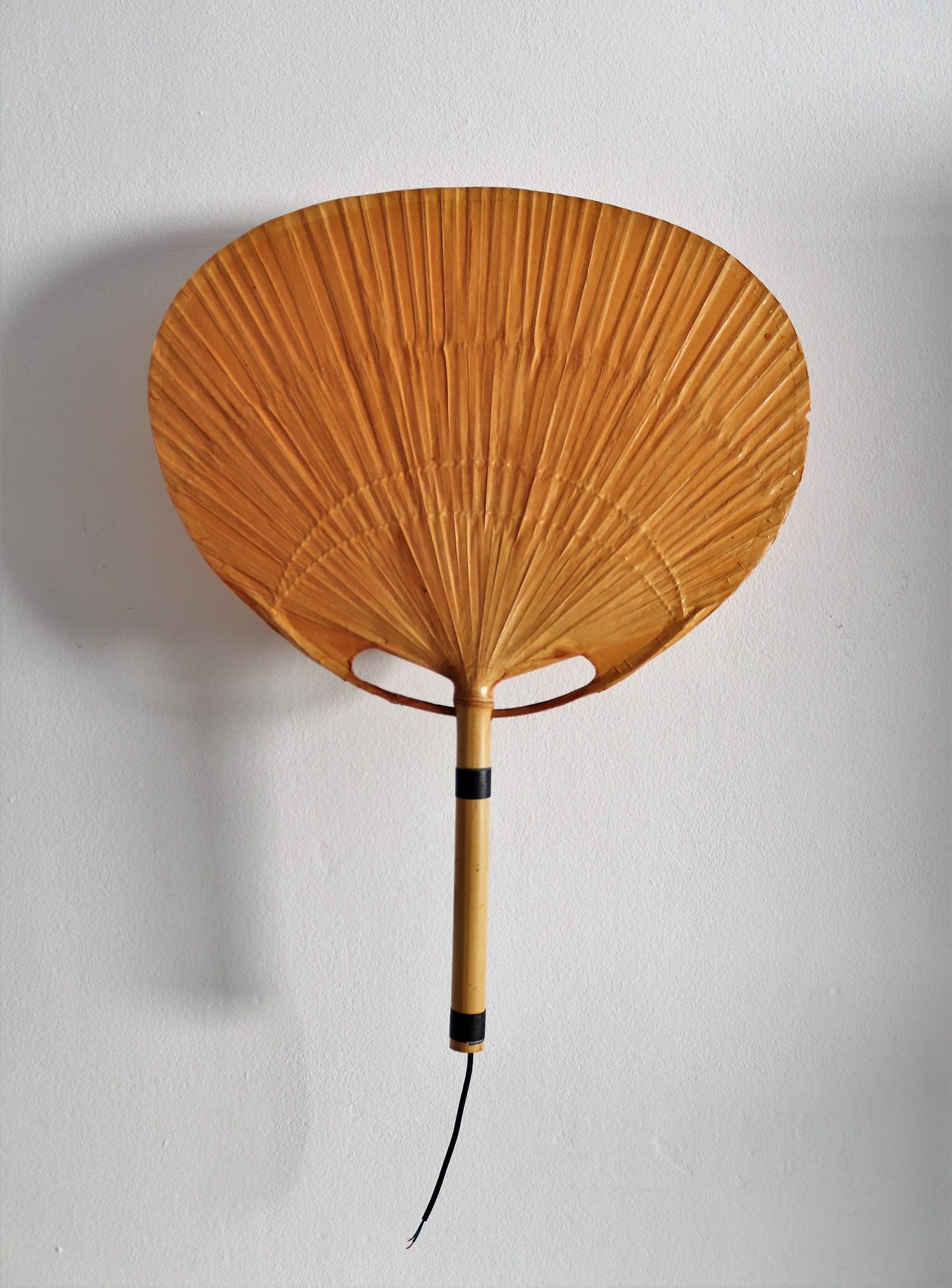 Late 20th Century Uchiwa Wall Sconce by Ingo Maurer, Germany, 1973