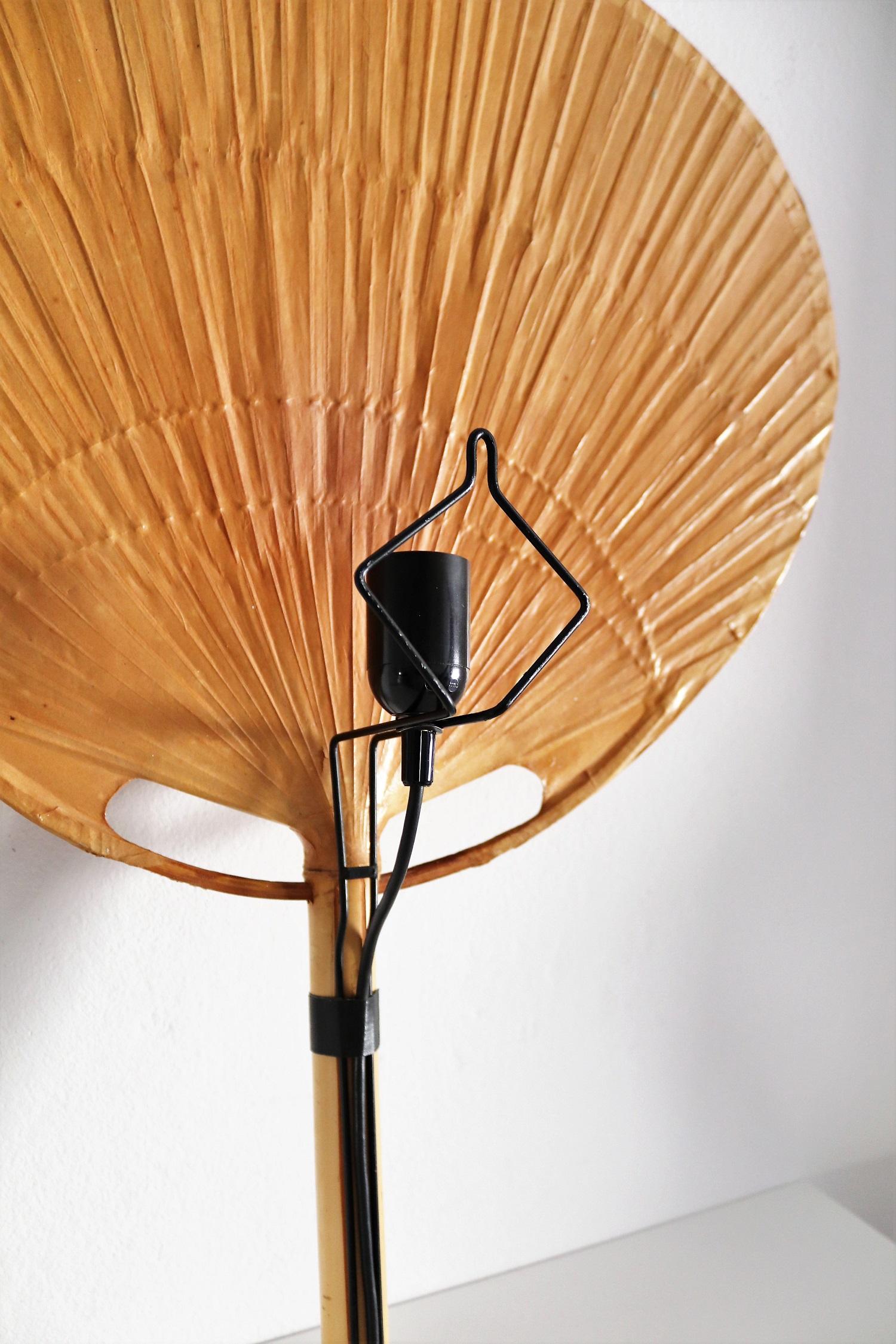 Bamboo Uchiwa Wall Sconce by Ingo Maurer, Germany, 1973