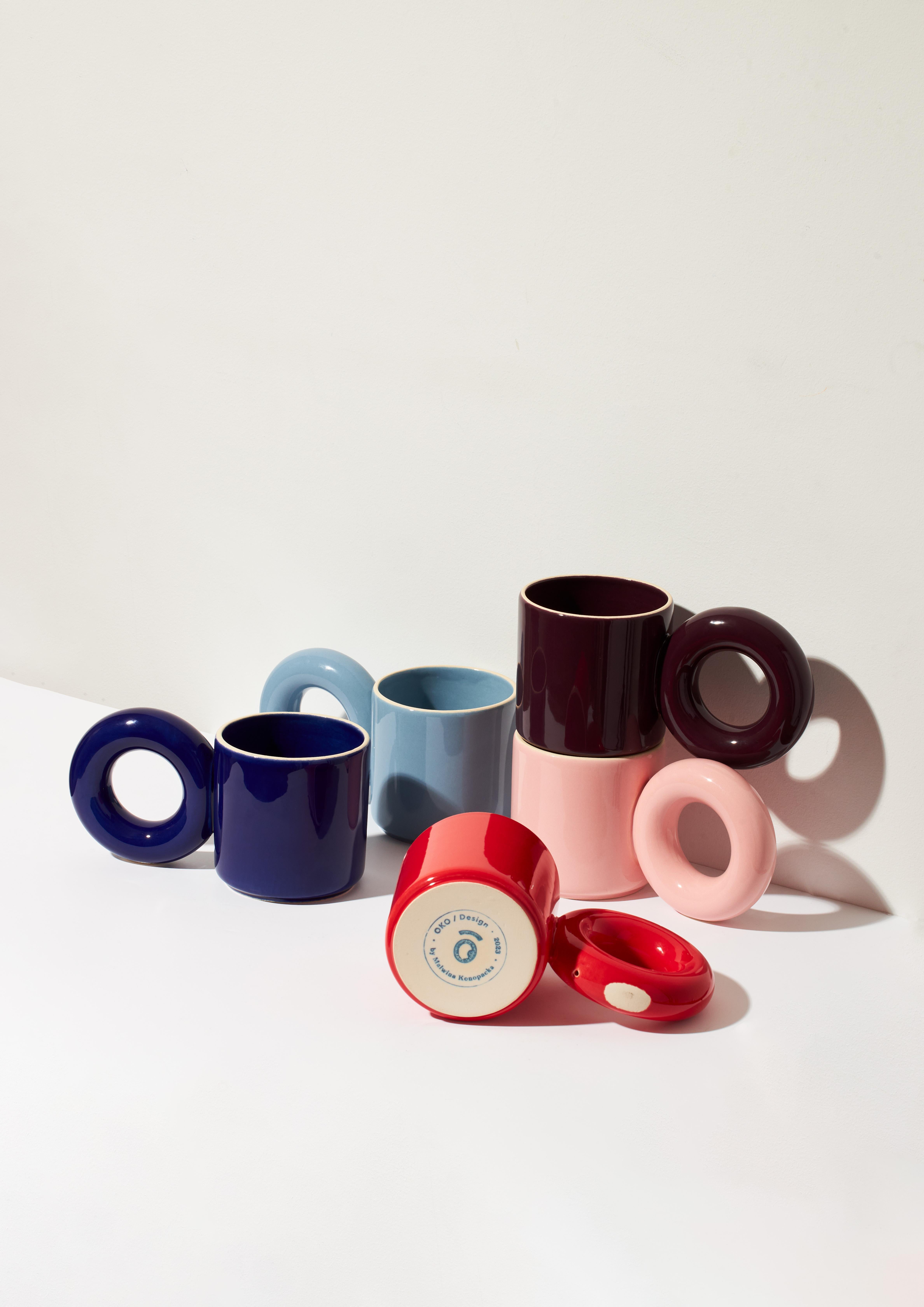 UCHO Mug / Candy / Plum / set of 2 by Malwina Konopacka In New Condition For Sale In WARSZAWA, PL