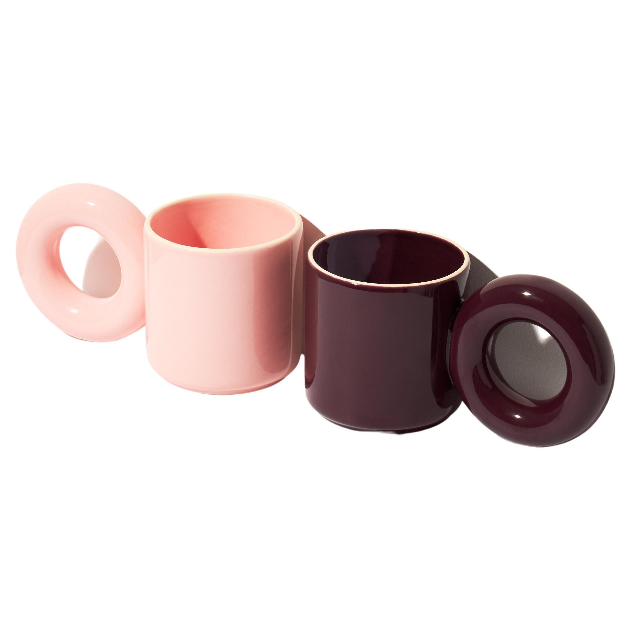 UCHO Mug / Candy / Plum / set of 2 by Malwina Konopacka
