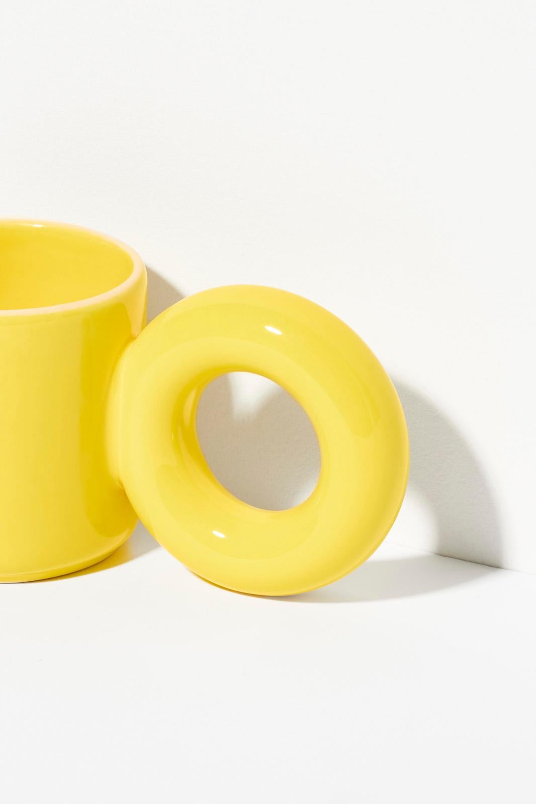Modern UCHO Mug / Yellow by Malwina Konopacka For Sale