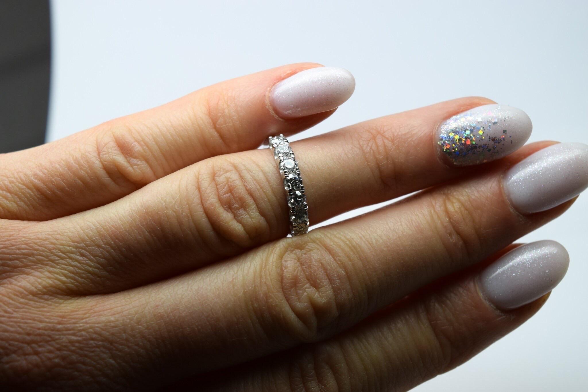 Ucut diamond ring wedding ring 1.20ct 18KT gold diamond ring marriage ring In New Condition For Sale In Boca Raton, FL
