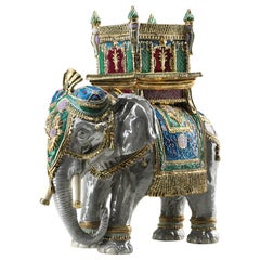 Udaipur Green Elephant Sculpture