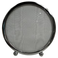 Cadre moderne américain rond en argent sterling Udall & Ballou