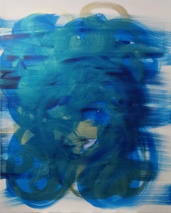 Art contemporain israélien d'Udi Cassirer - Gold & Blue II