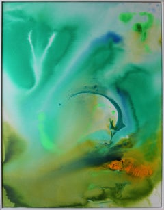 Abstraktes Gemälde „Melting in Harmony“, 2024, von Udo Haderlein
