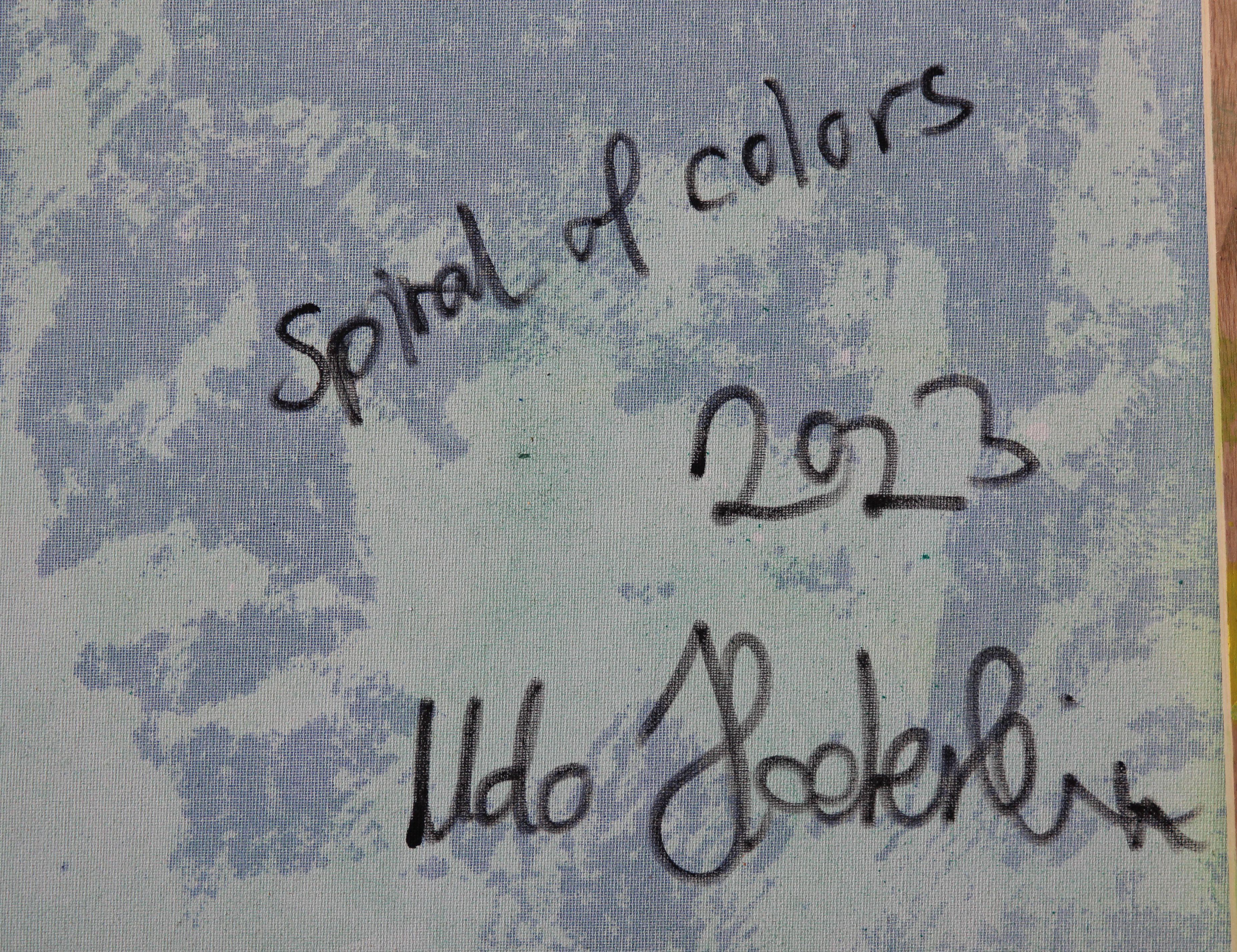 Abstraktes Gemälde „Spiral of colors“, 2023 von Udo Haderlein im Angebot 2