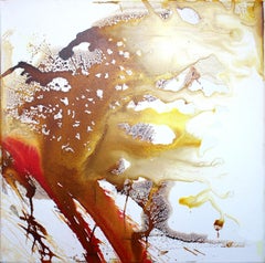 Soft Colors V, pittura ad inchiostro acrilico su tela, 2016 di Udo Haderlein