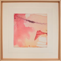 Peinture abstraite « Like a Rose Garden » d'Udo Haderlein, 2017