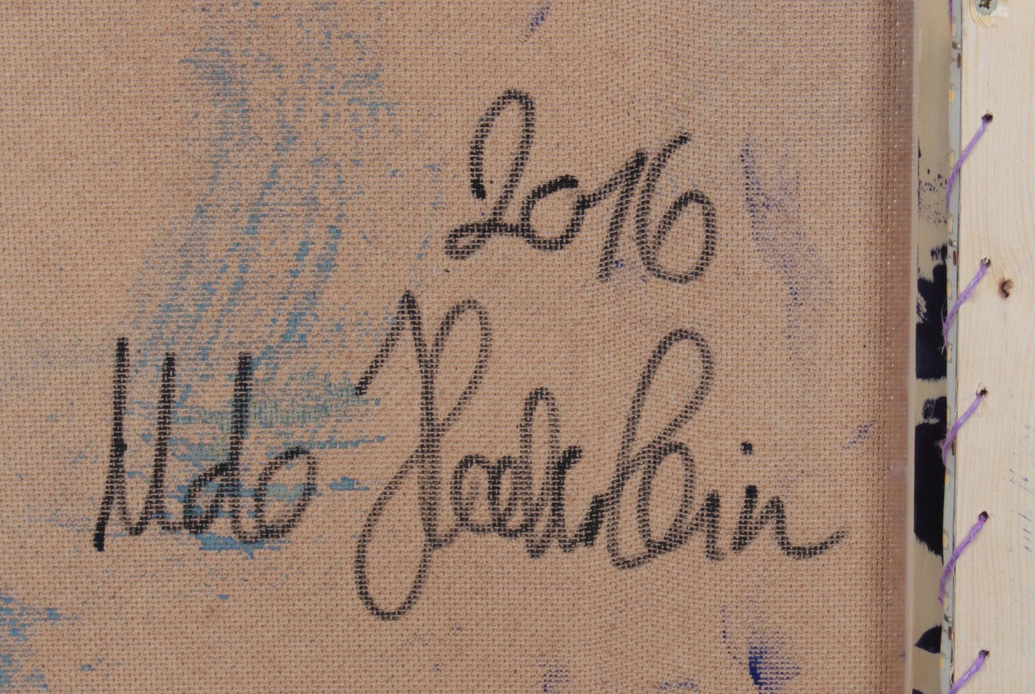 Udo Haderlein Inchiostro acrilico su tela Senza titolo, 2016 in vendita 3