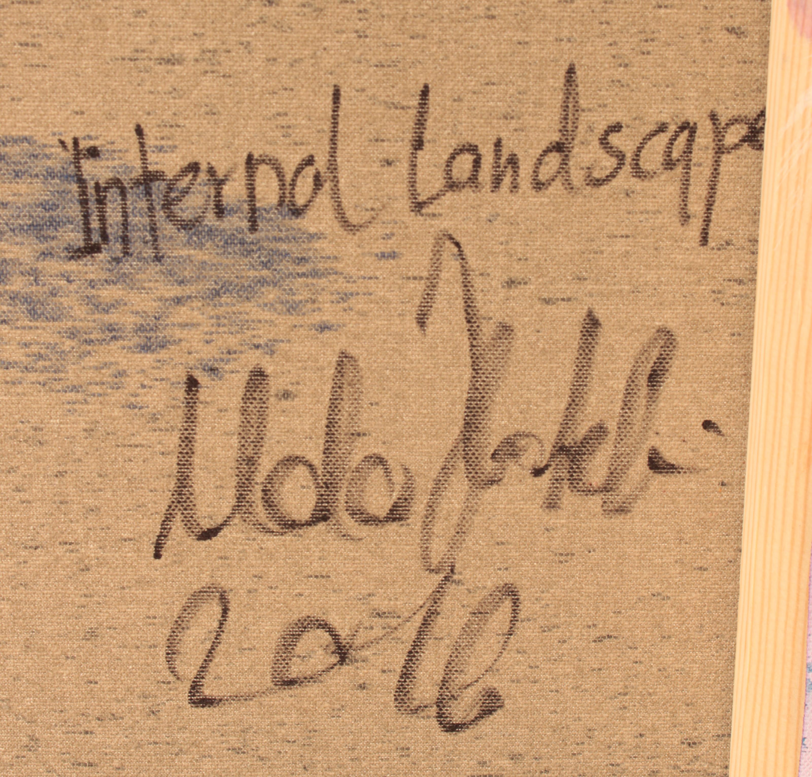 Udo Haderlein Acrylfarbe auf Leinwand, Innenlandschaft 2016  im Angebot 4
