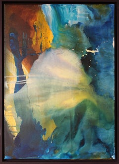 Udo Haderlein Pintura acrílica sobre lienzo, Paisaje interior 2016