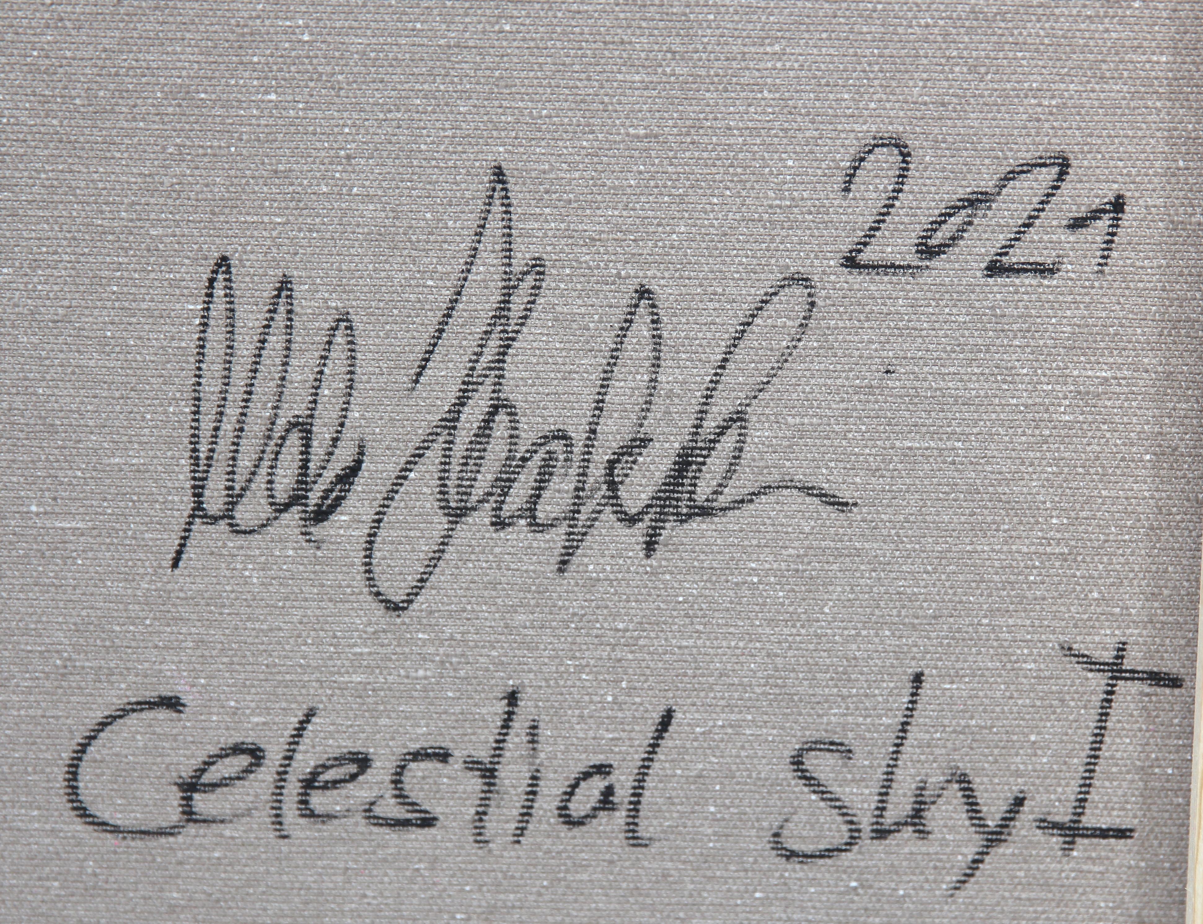 Udo Haderlein „“Celestial Sky I“  Acrylfarbe 2021 im Angebot 4
