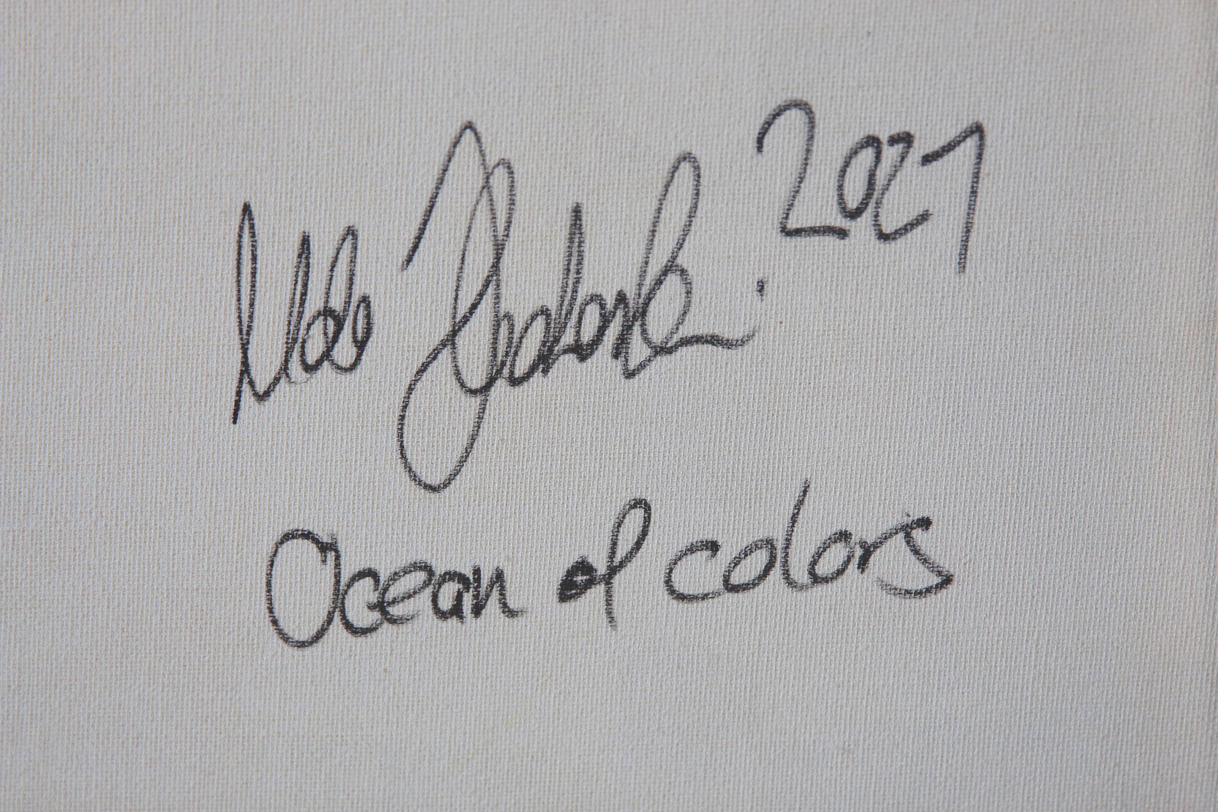 Udo Haderlein „Ocean Of Colors“, Abstrakte Farbe 2021 im Angebot 4