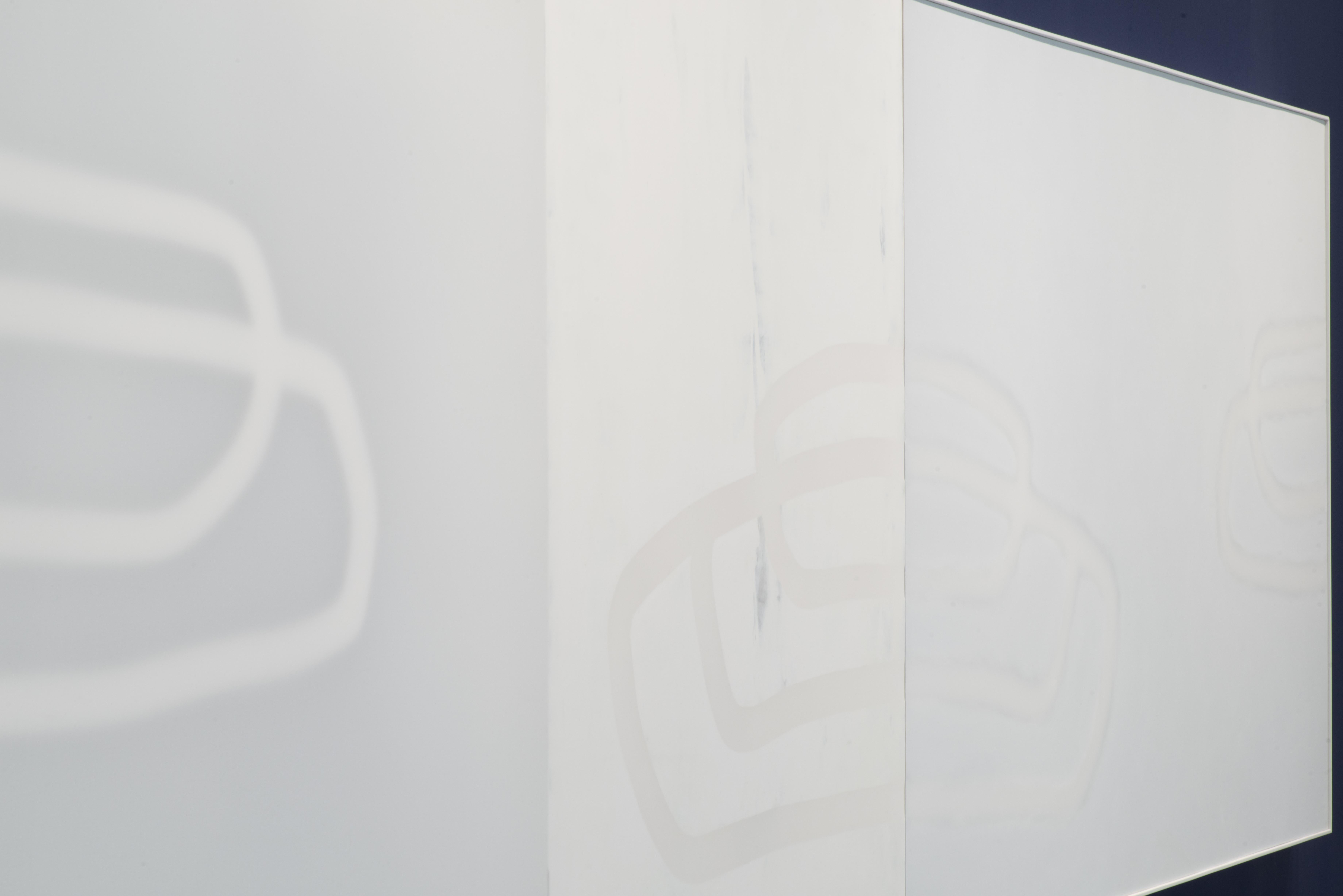 Bianco su bianco, Extra Large, Minimalista, Pittura astratta su tela in vendita 2