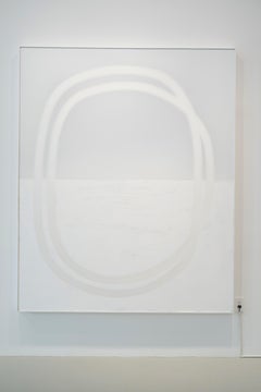 White on White, Large, Minimalist, Abstract Painting on Canvas
