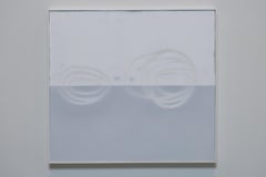 White on White, Small, Minimalist, Abstract Painting on Canvas