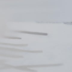 White on White, Small, Minimalist, Abstract Painting on Canvas