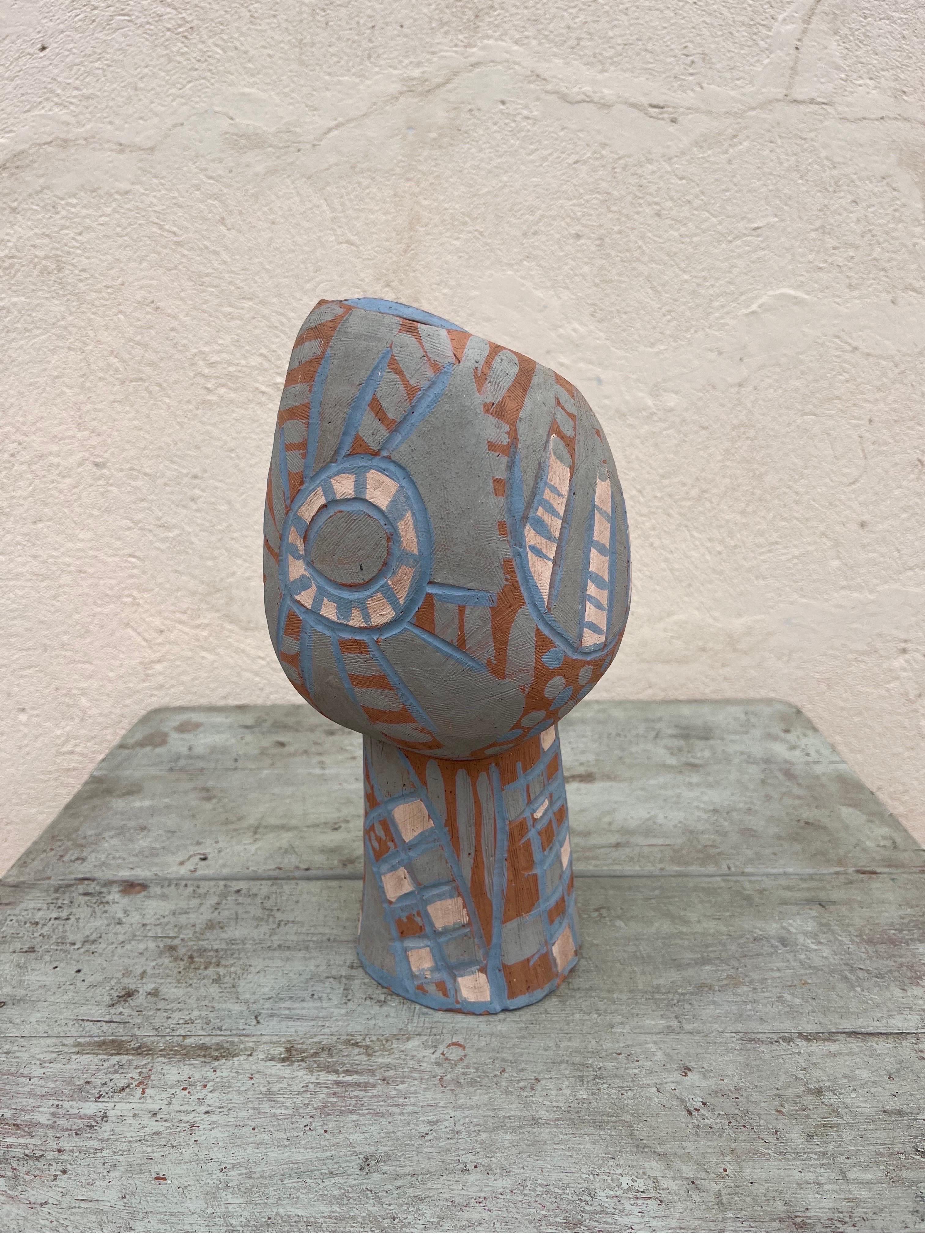 Brasiliano Ueda Satoko Scultura astratta in argilla, Brasile 1991 in vendita