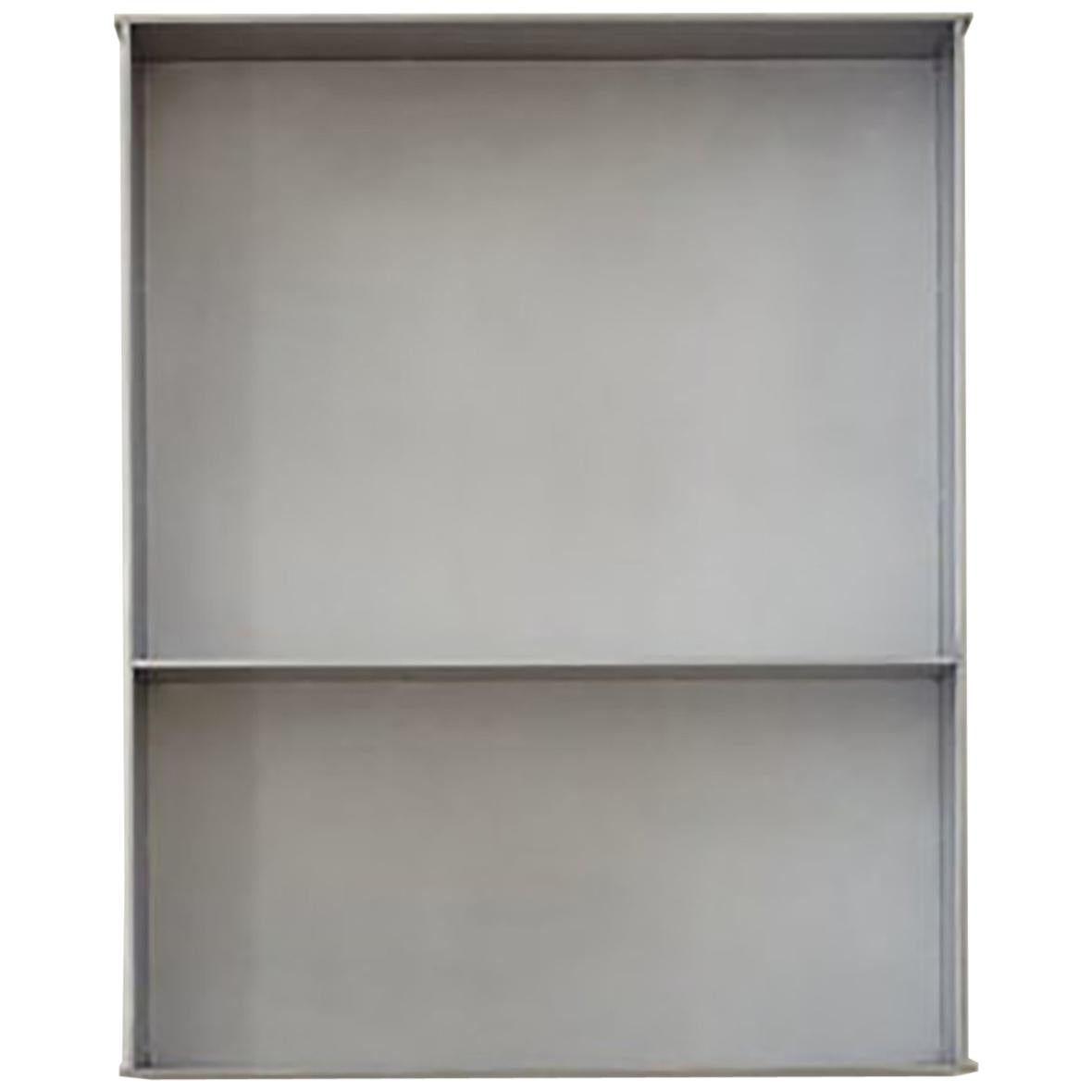 U.E.S. 'Upper East Side' Shelf in Waxed Aluminium Plate by Jonathan Nesci For Sale