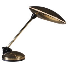 UFO Tischleuchte aus Messing, Aluminor