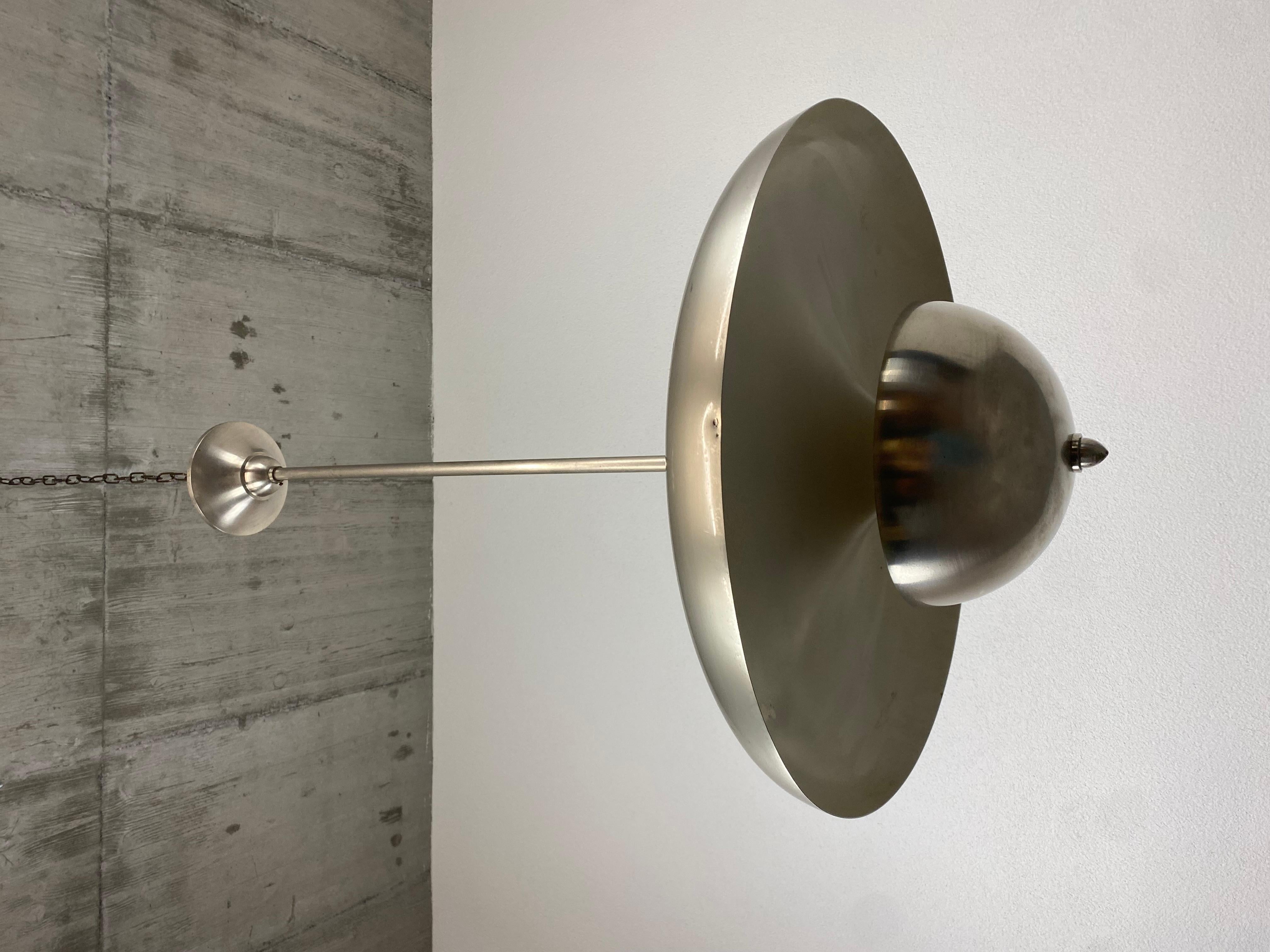 Art Deco UFO chandelier by Vladimír Havel for Krásná Jizba For Sale