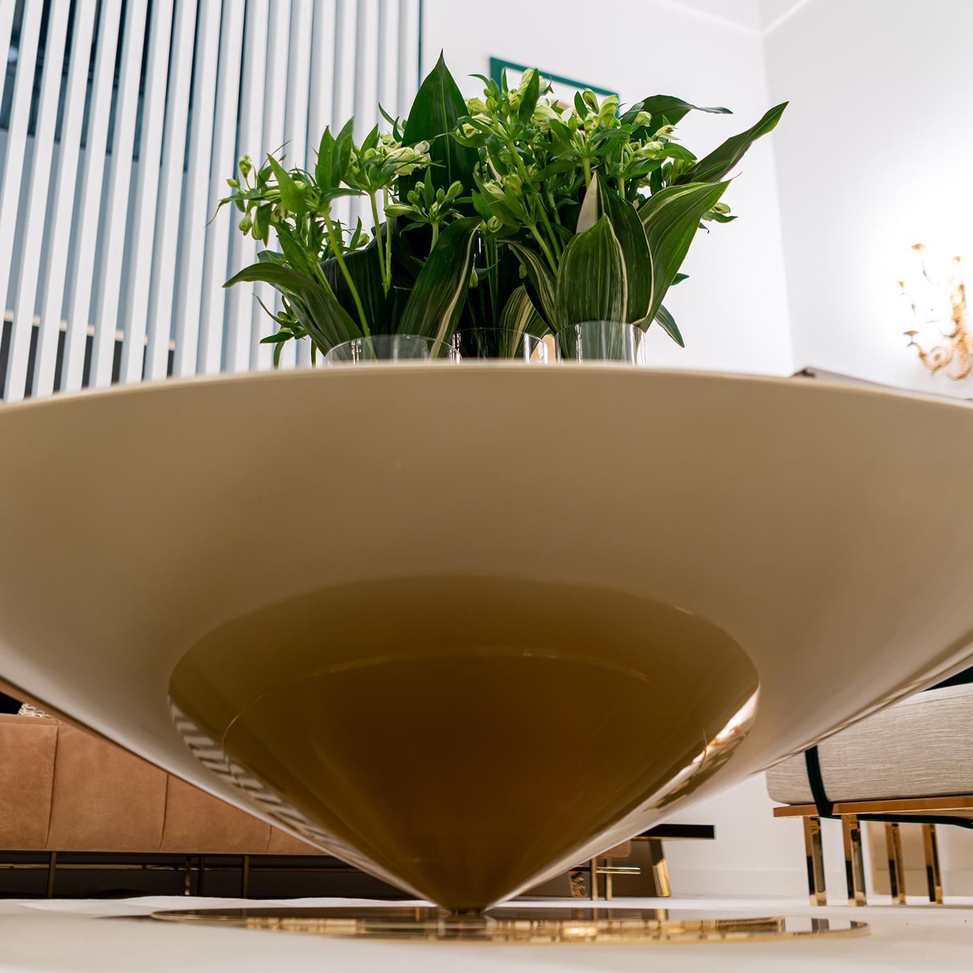 Wood UFO CONICAL COFFEE TABLE by CG Capelletti For Sale