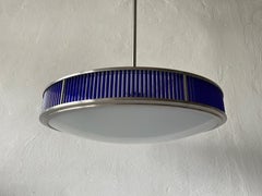 Ufo Design Glass & Blue Glass Ceiling Lamp by Gunther Lambert, Germany, 1970s