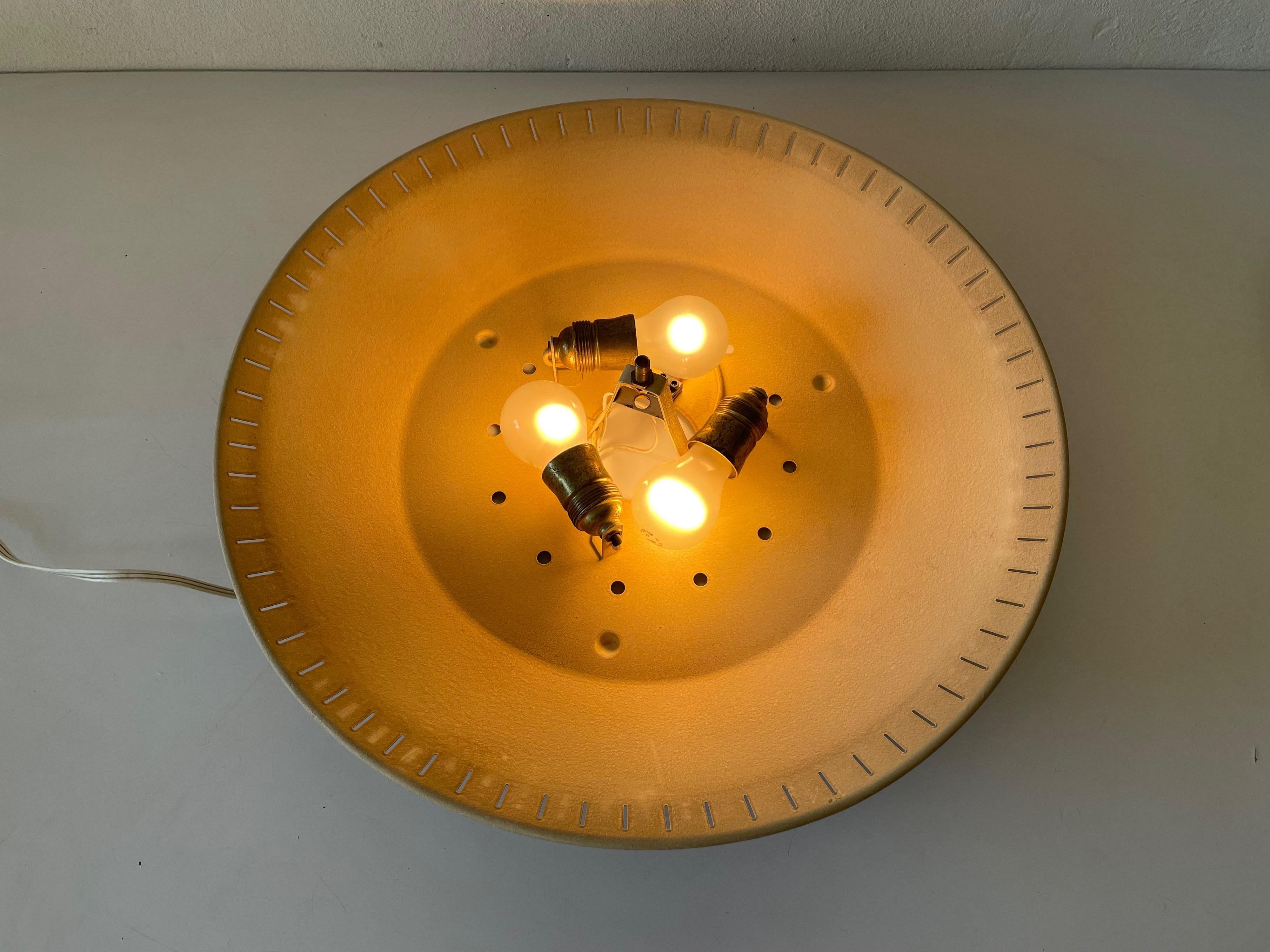 Ufo Design Large Flush Mount Ceiling Lamp by Hillebrand, 1950s, Germany For Sale 10