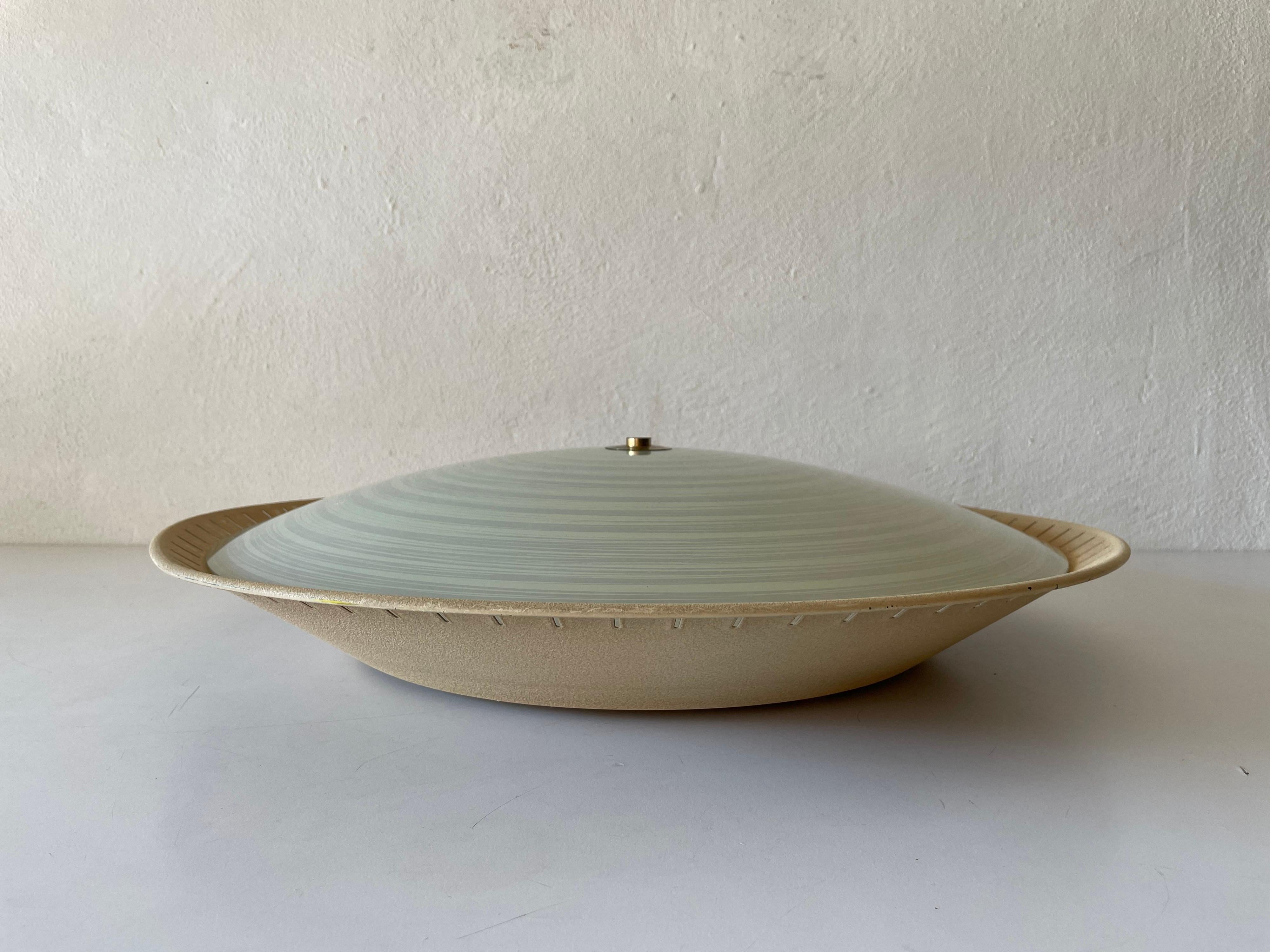 Ufo Design Large Flush Mount Ceiling Lamp by Hillebrand, 1950s, Germany For Sale 12