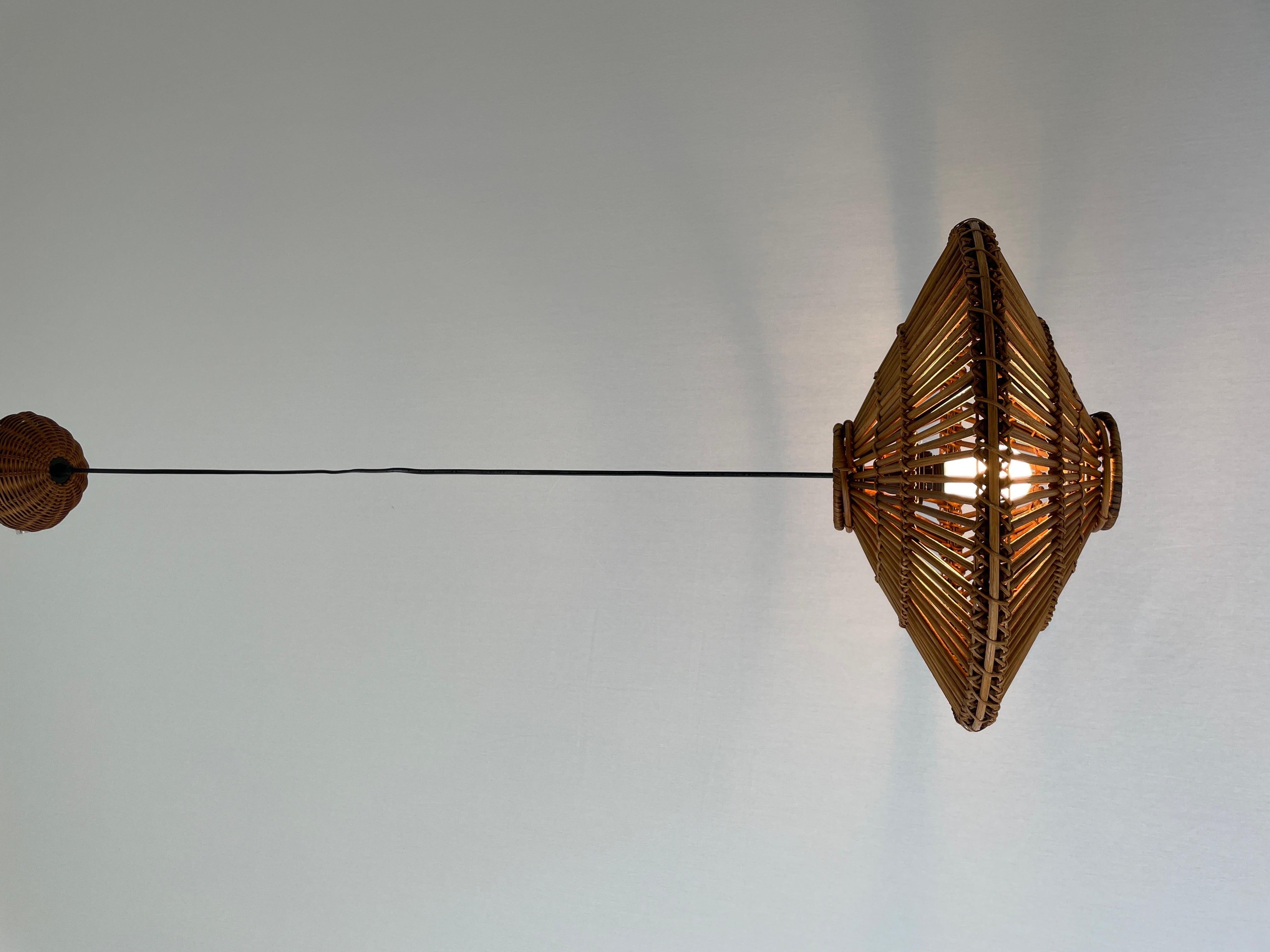 Ufo Design Mid-century Modern Pendant Lamp by Franco Albini, 1960s, Italy For Sale 11